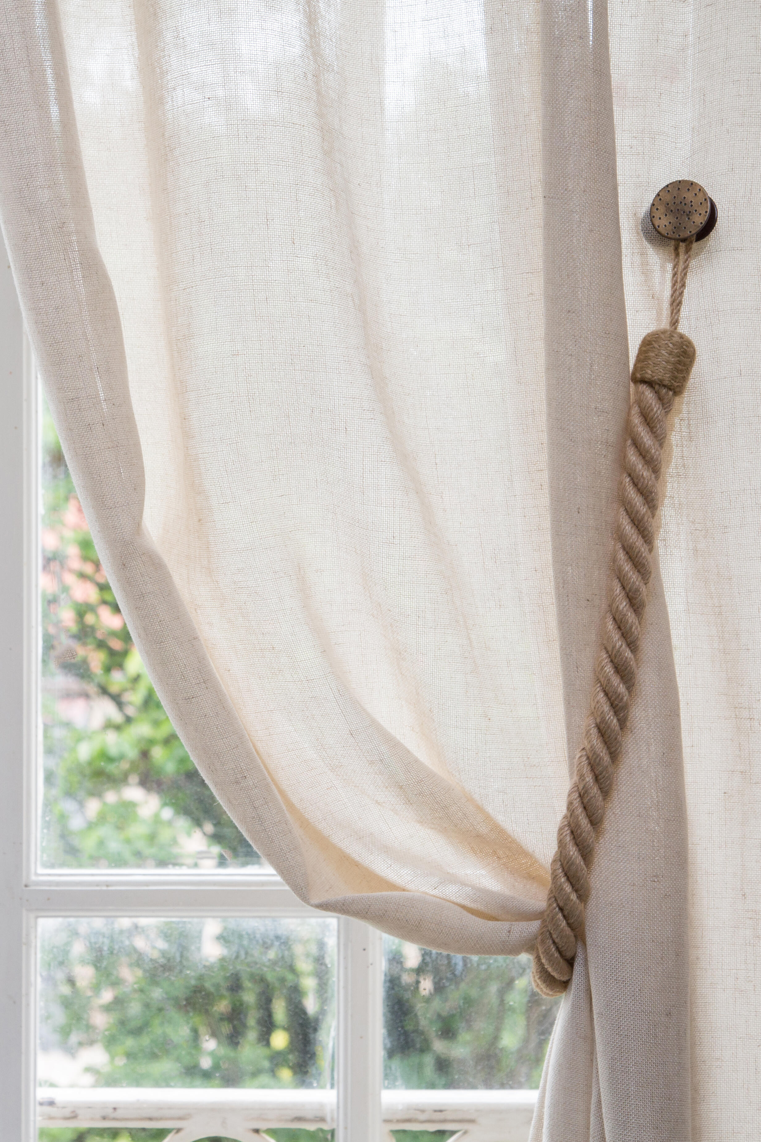 Embrasse de rideau Embrasse  jute/coton l98 jute, coton, jute L.98 cm - 2