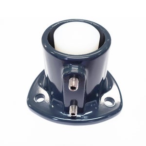 Support de poteau plein à visser acier Eco gris, H.8 cm