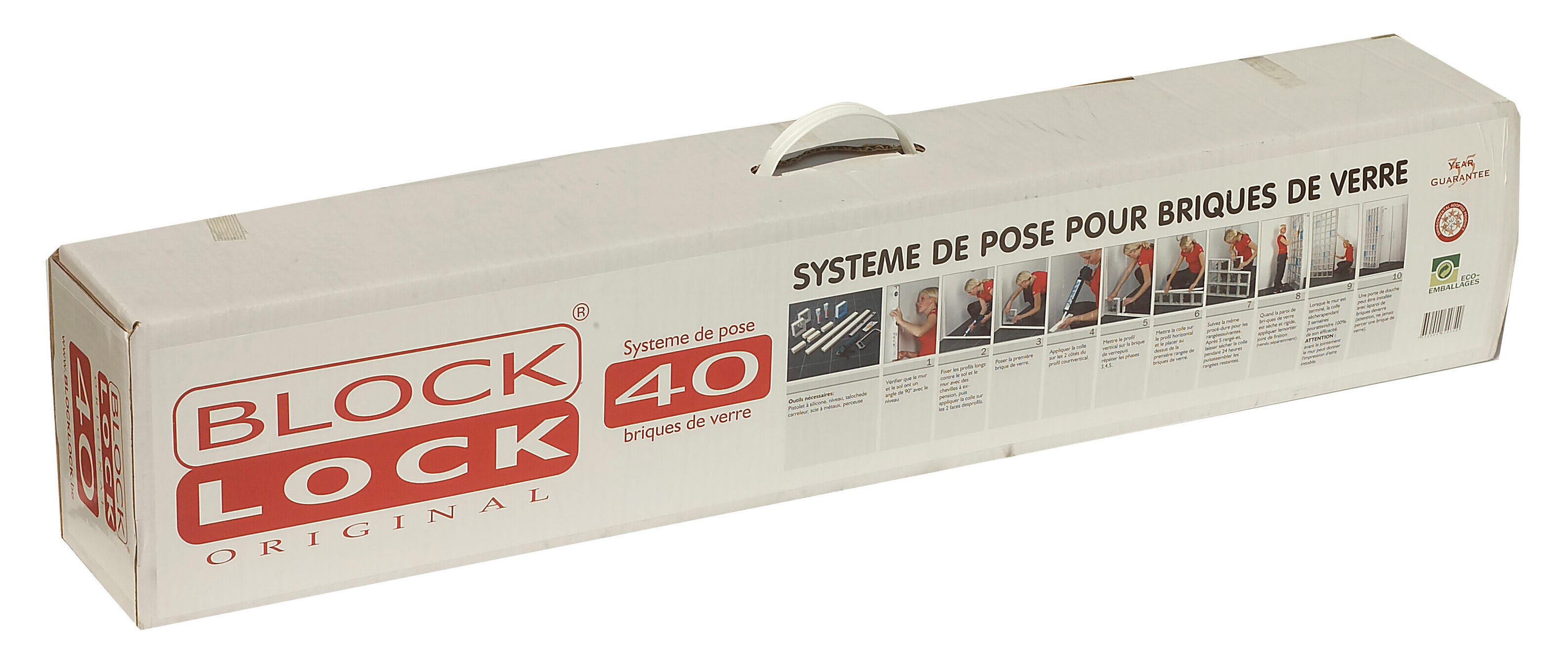 Kit block lock 4 x 10 briques | Leroy Merlin