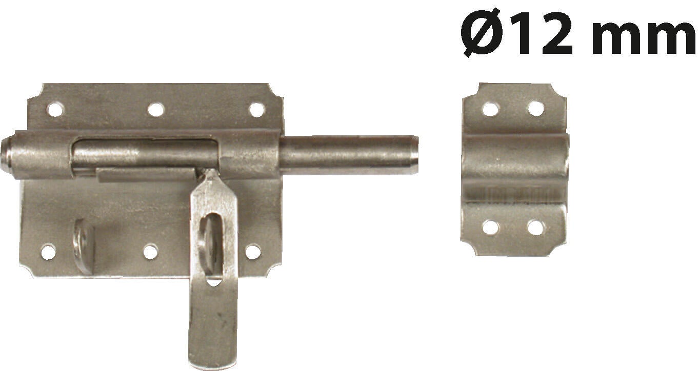 Verrou de box porte cadenas en inox 316, Diam. 12 mm AFBAT - 3