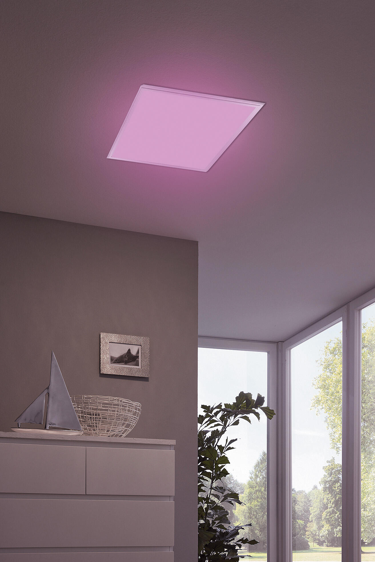 Pannello LED smart Salobrena connect bianco 30x30 cmrgbw ad intensità regolabile 1900 LUMEN, EGLO - 2