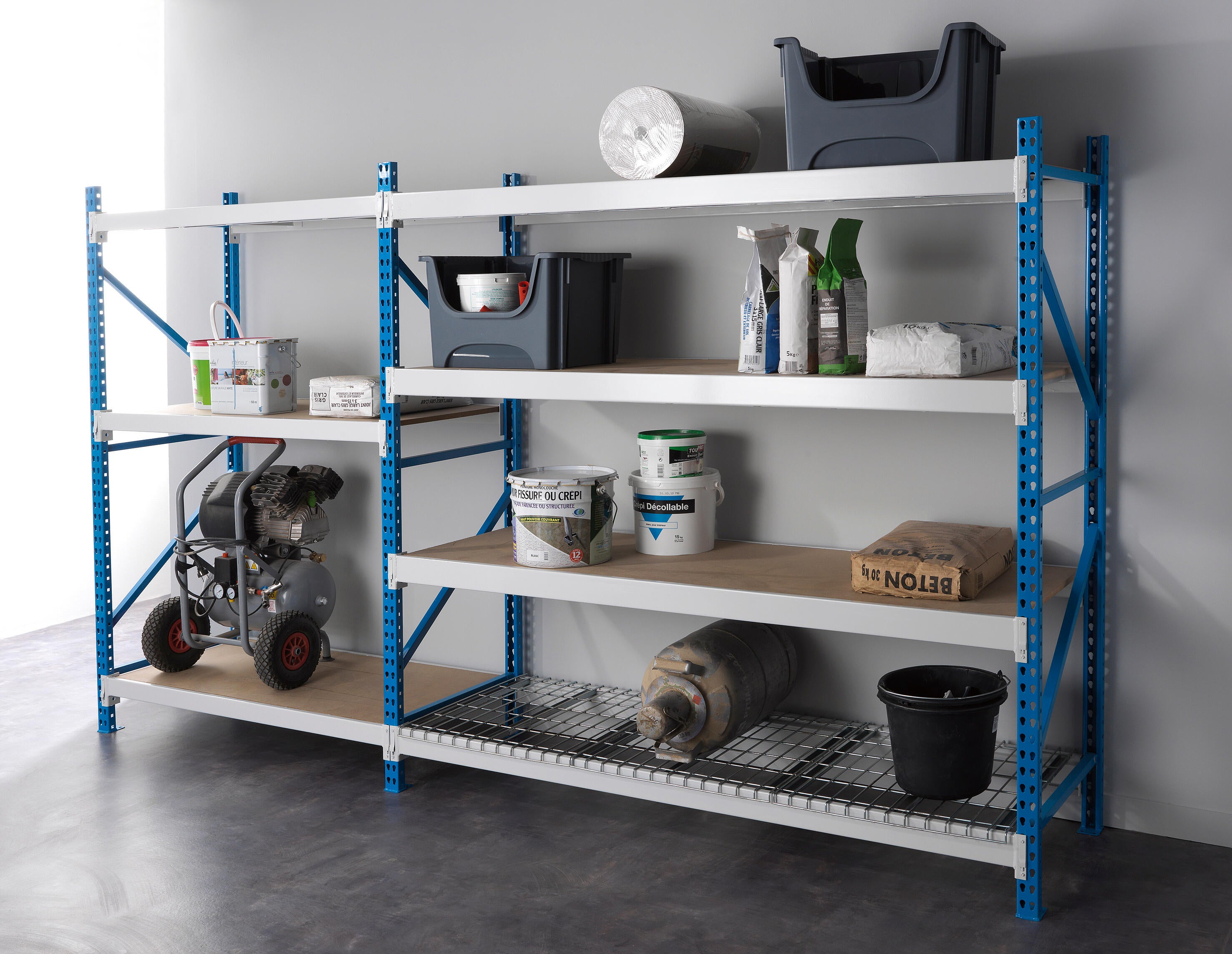 rack cime résistant et modulable pour ranger le garage - 1
