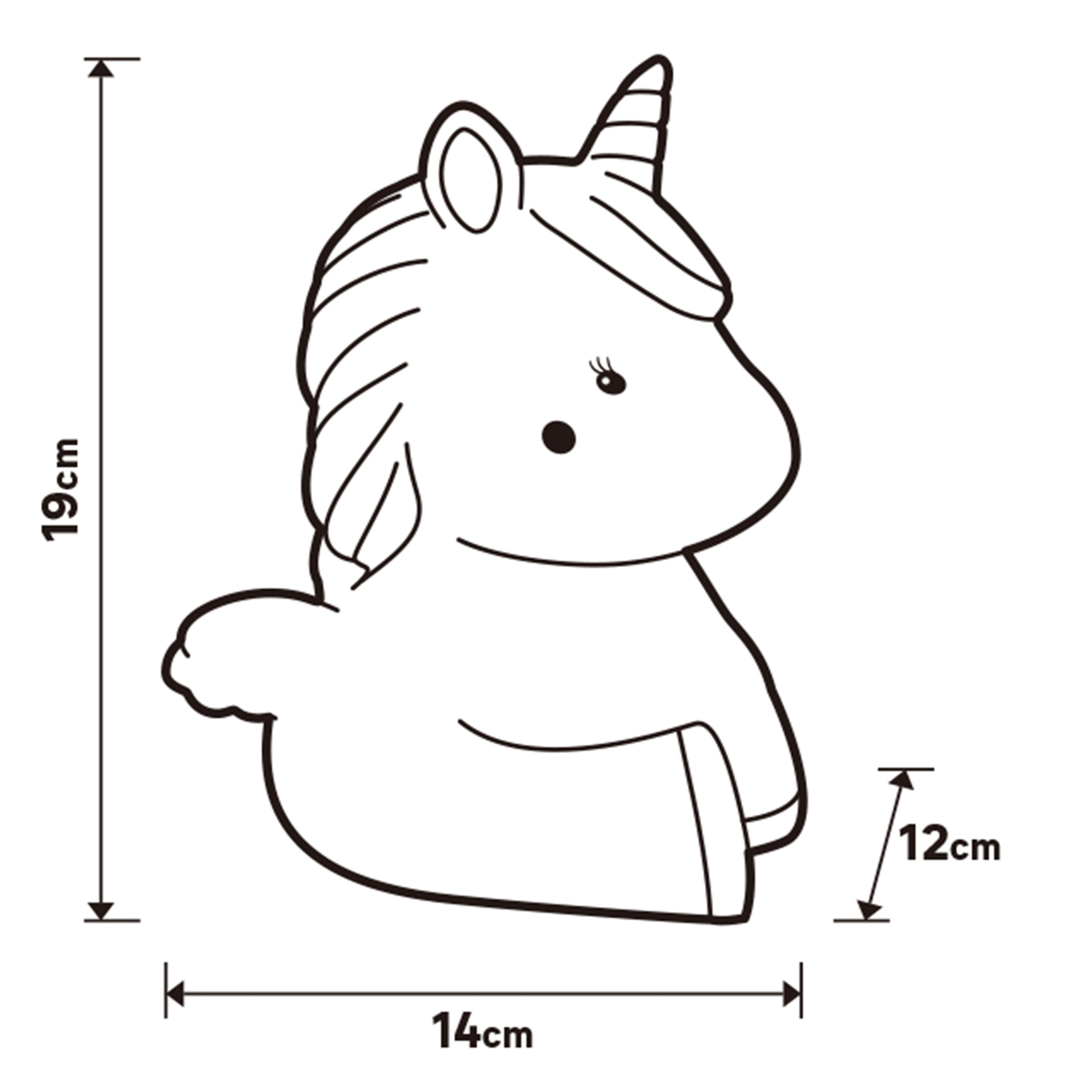 Veilleuse Lily rose, H.19 cm - 4