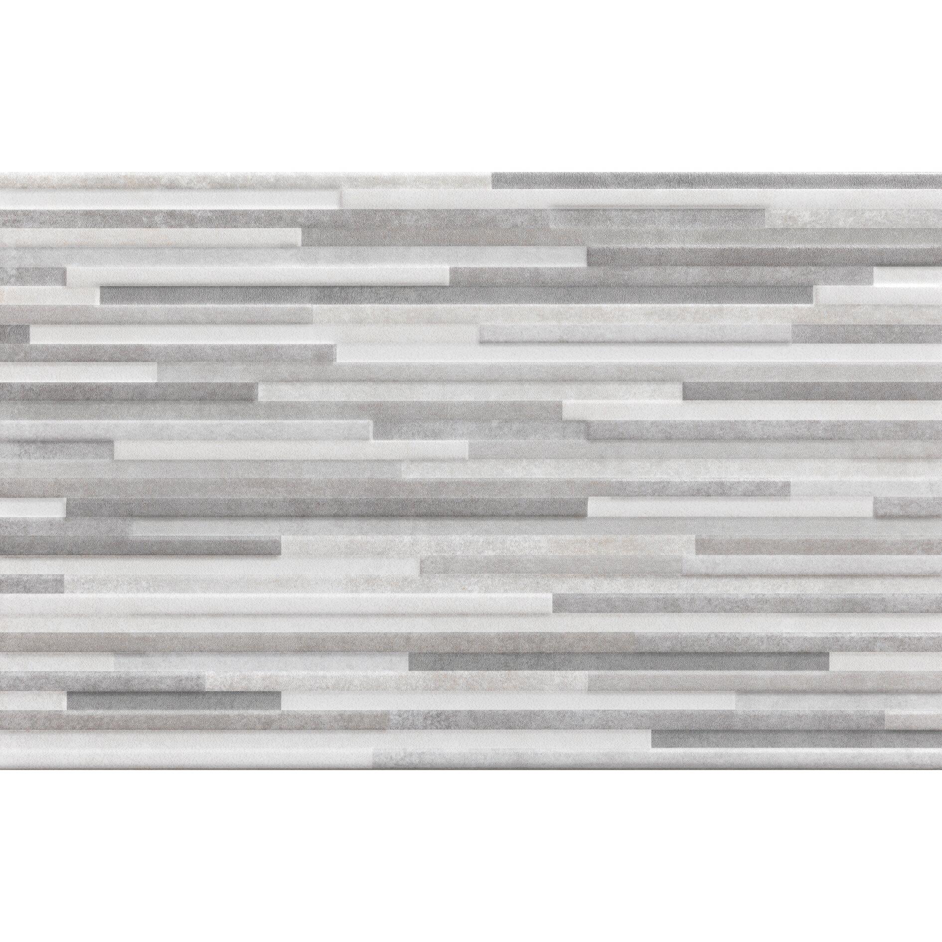 Piastrella da rivestimento interno in maiolica 25 x 40 cm smaltato grigio opaco Boston traffico medio forte (pei 3/5) Sp. 7.1 mm 1.7 mq - 8