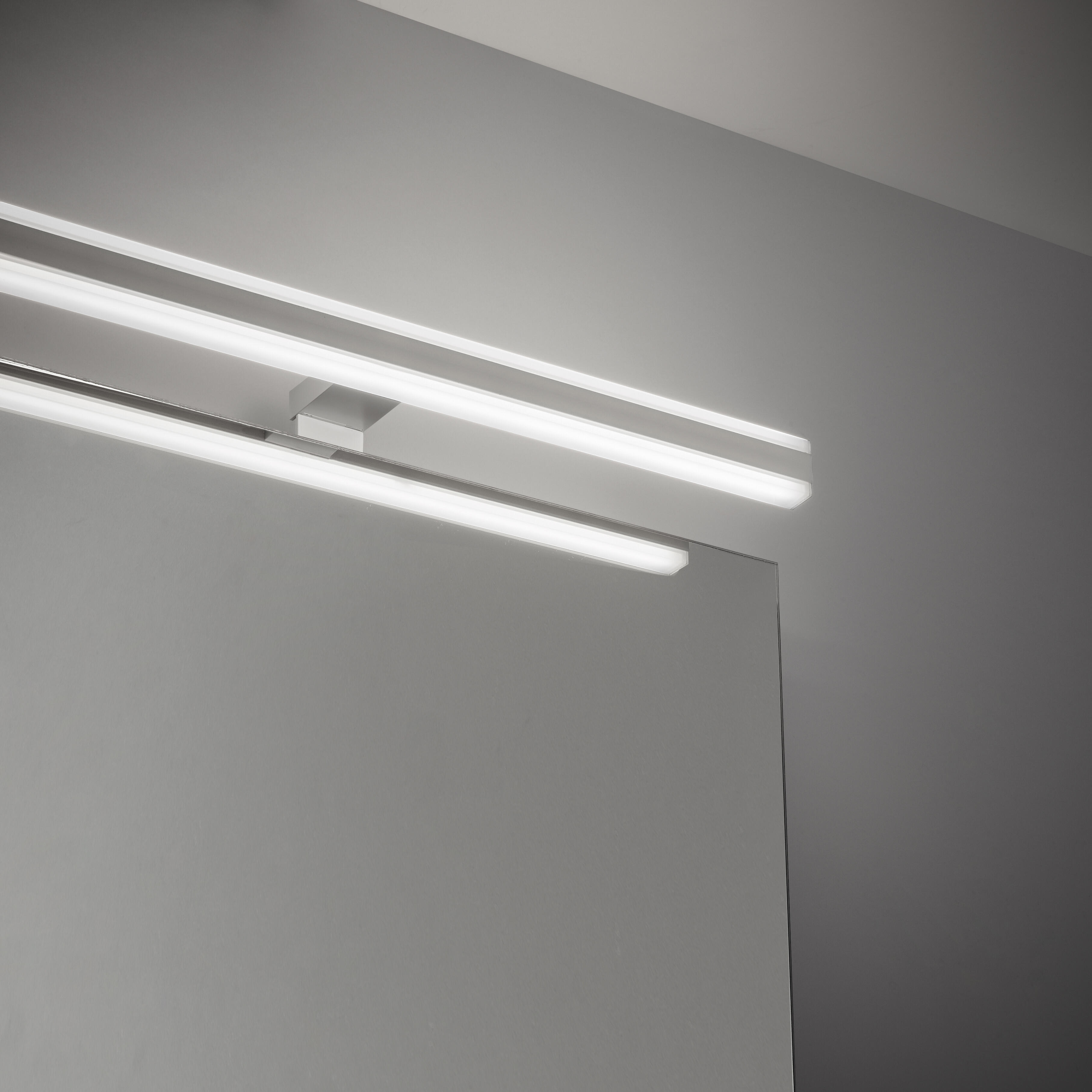 Applique LED salle de bain Triberg L.60 cm, 2000 Lm blanc chaud/neutre, Lumiplus - 4