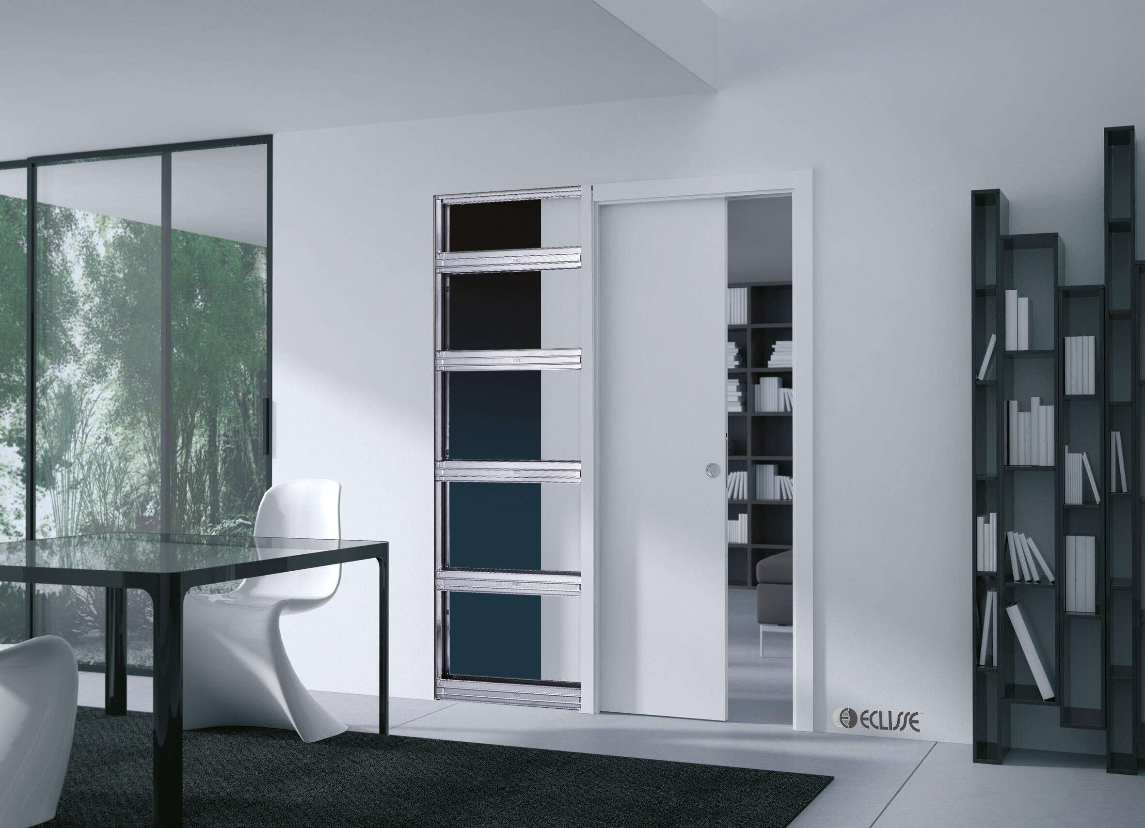 Système galandage Unique 100 ECLISSE prémonté, pour porte de largeur 73 cm - 2