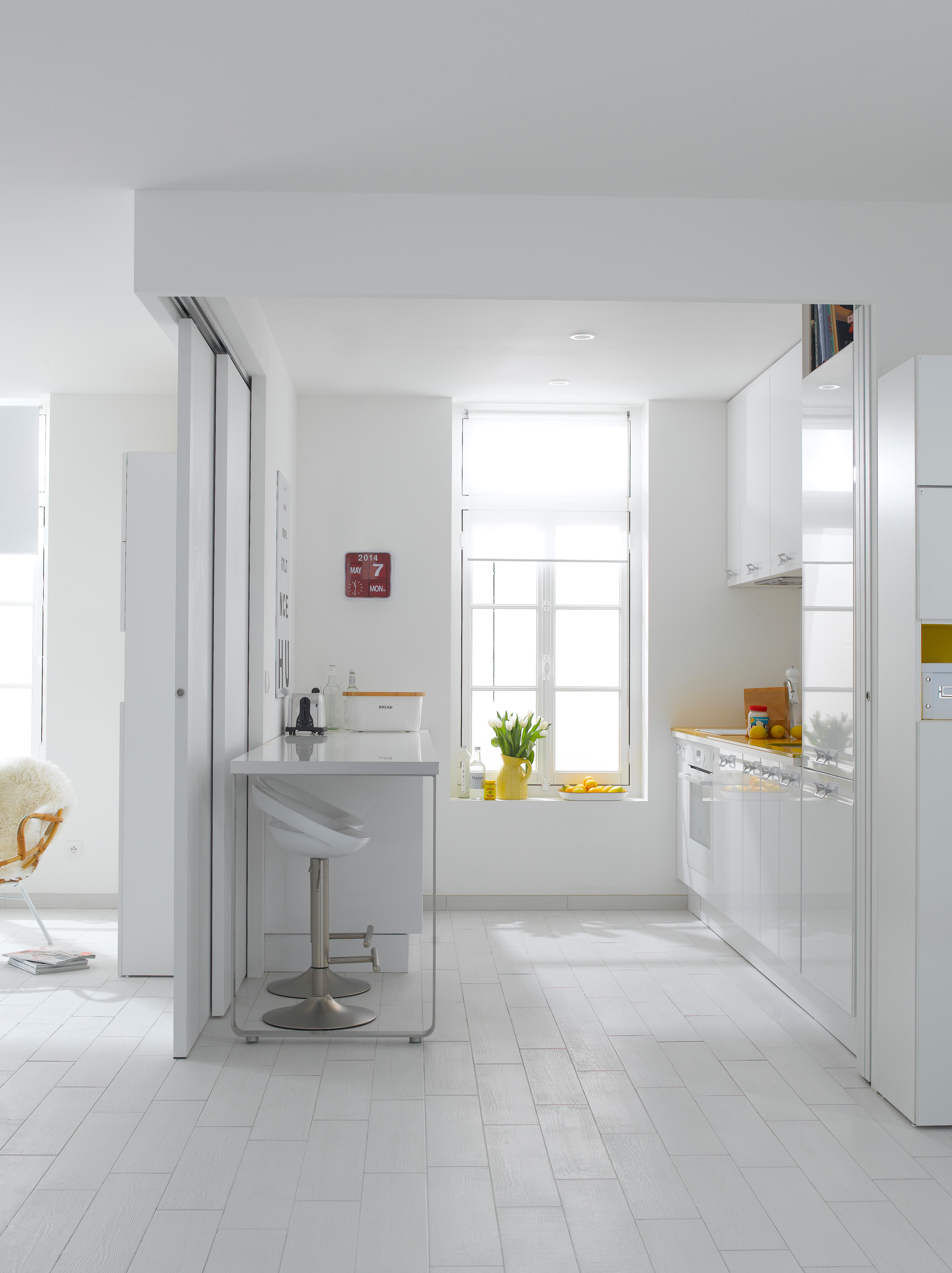 Pied effet inox L.87 x l.64 cm - 2