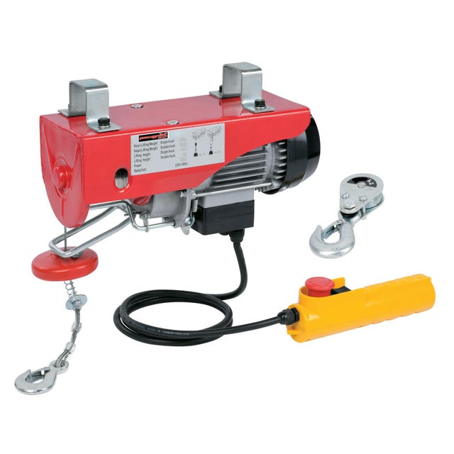 Paranco elettrico Tiro Doppio PH901 portata max 400 kg cavo da 18 m potenza motore 950 W