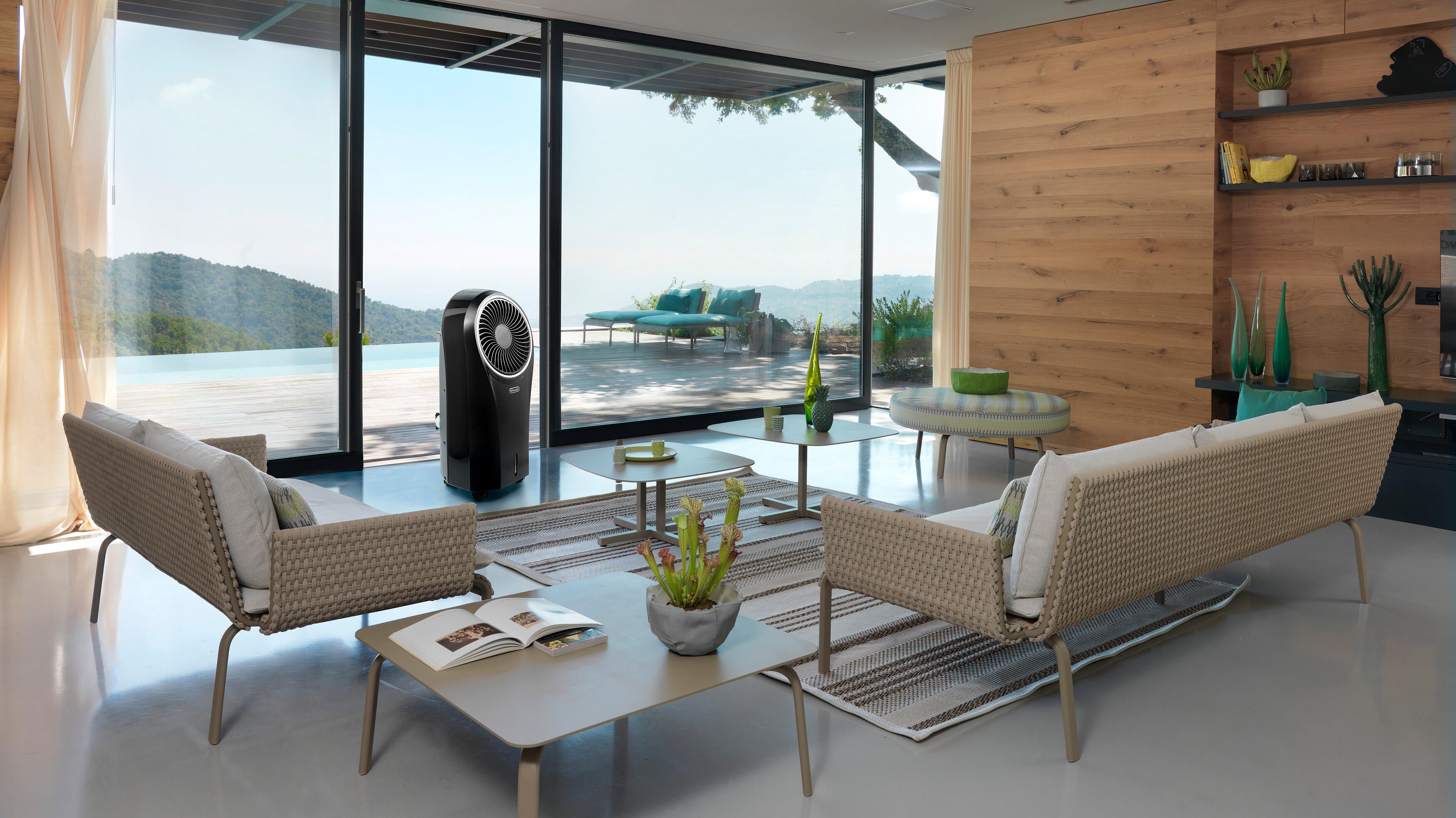 Ventilateur rafraichisseur d'air mobile DE'LONGHI Ev.250 N/A W - 2