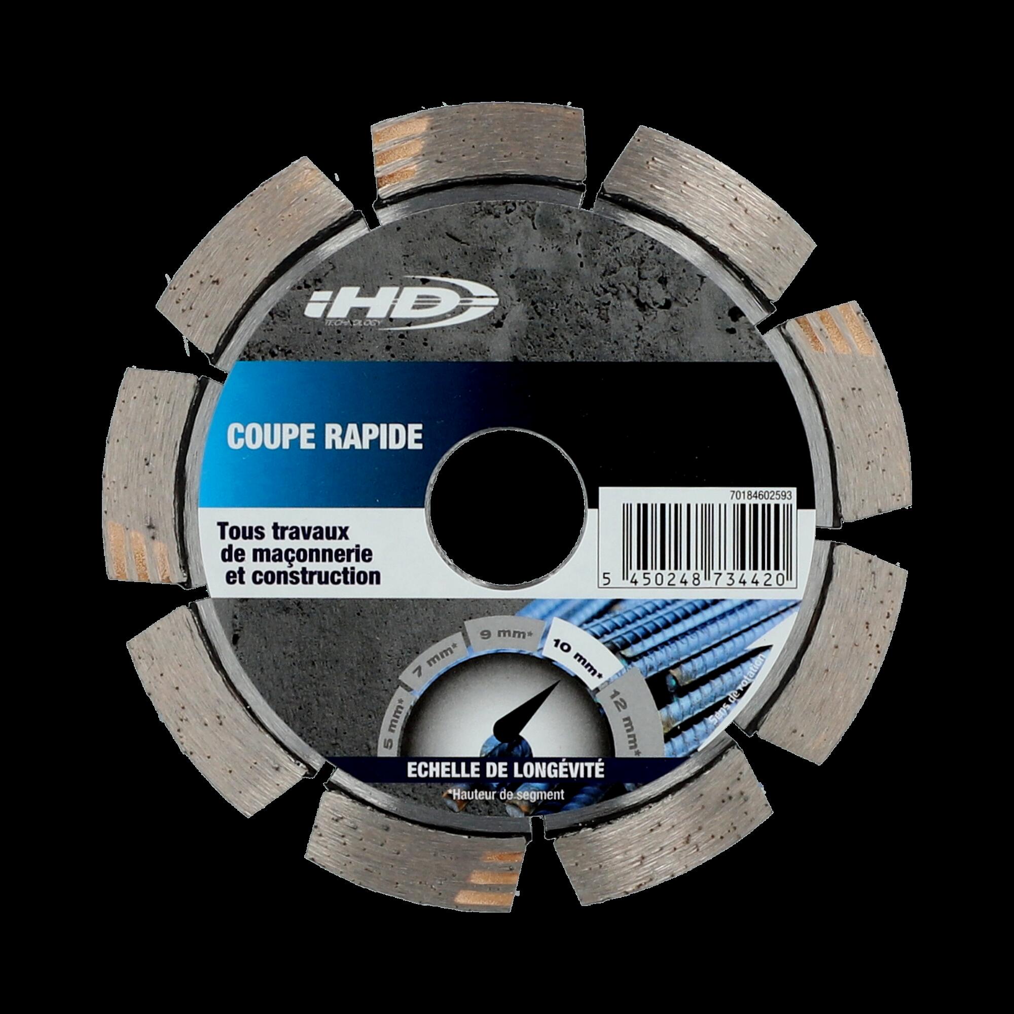 Disque diamant intensif segmenté pour matériaux de construction NORTON,Diam115mm - 3