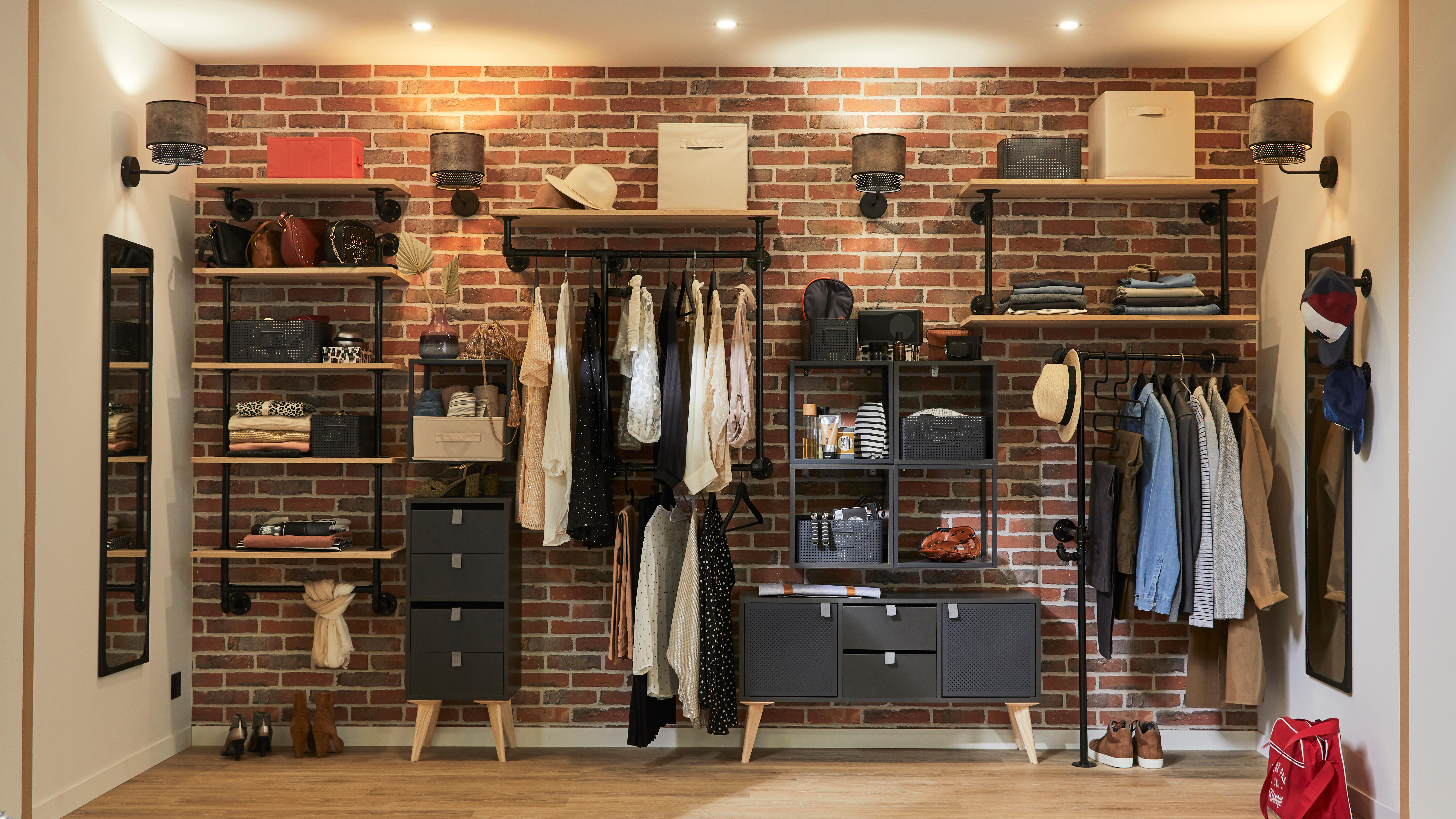 Panier SPACEO Kub beige H.31 x l.31 x P.31 cm - 6