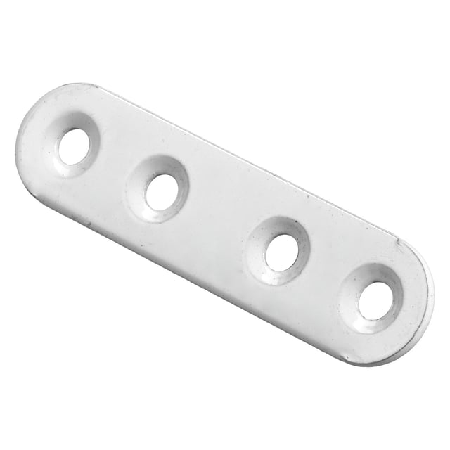 Lot de 12 Pattes d'assemblage acier blanc HETTICH L. 60 mm