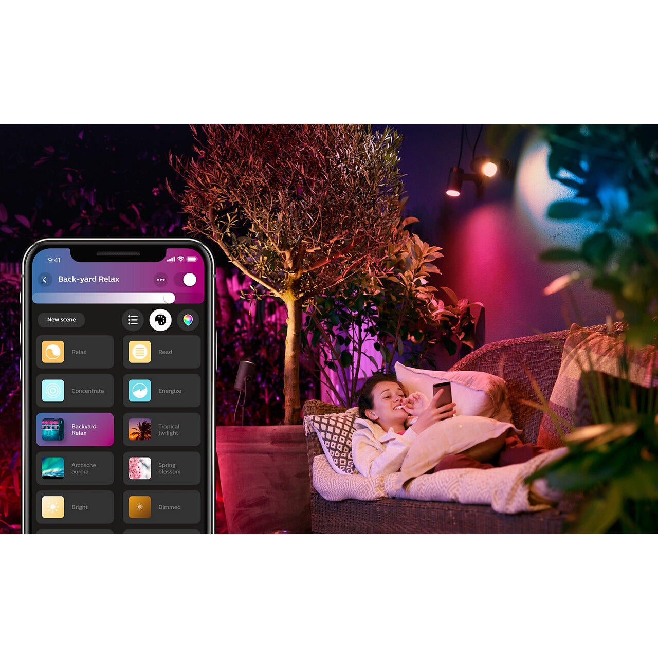Extension spot à piquer extérieur connecté Lily Module LED 640 Lm PHILIPS HUE - 5