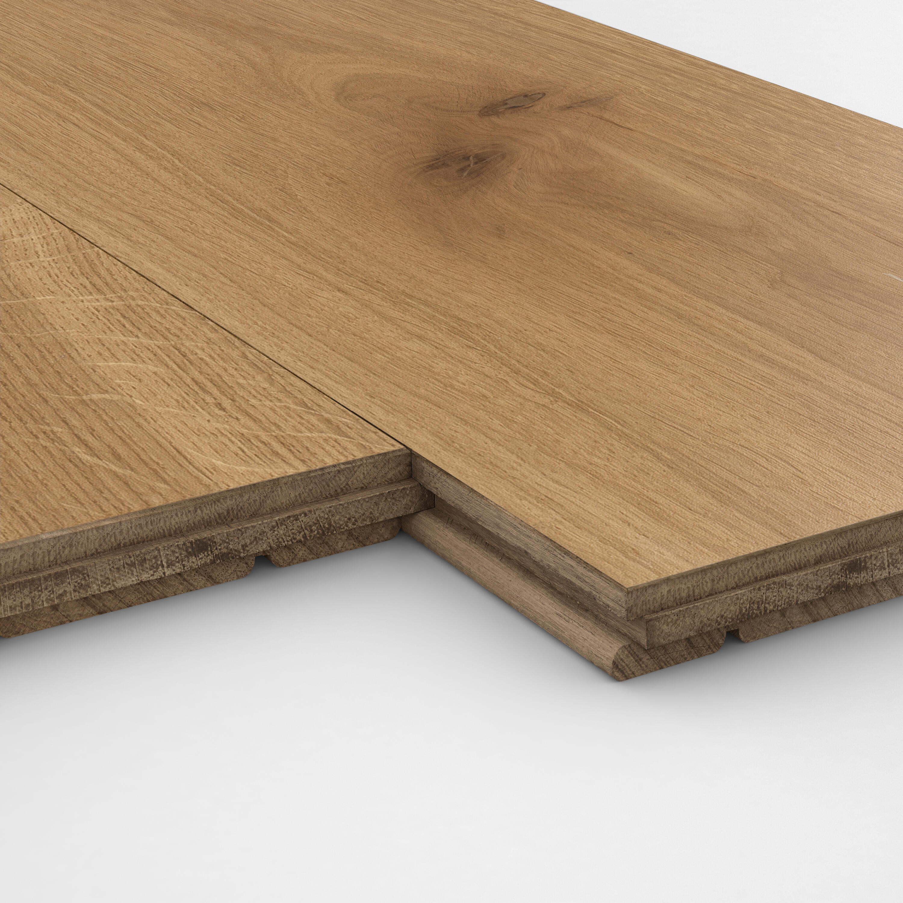 Echantillon Parquet massif chêne blond vitrifié XL ARTENS - 3