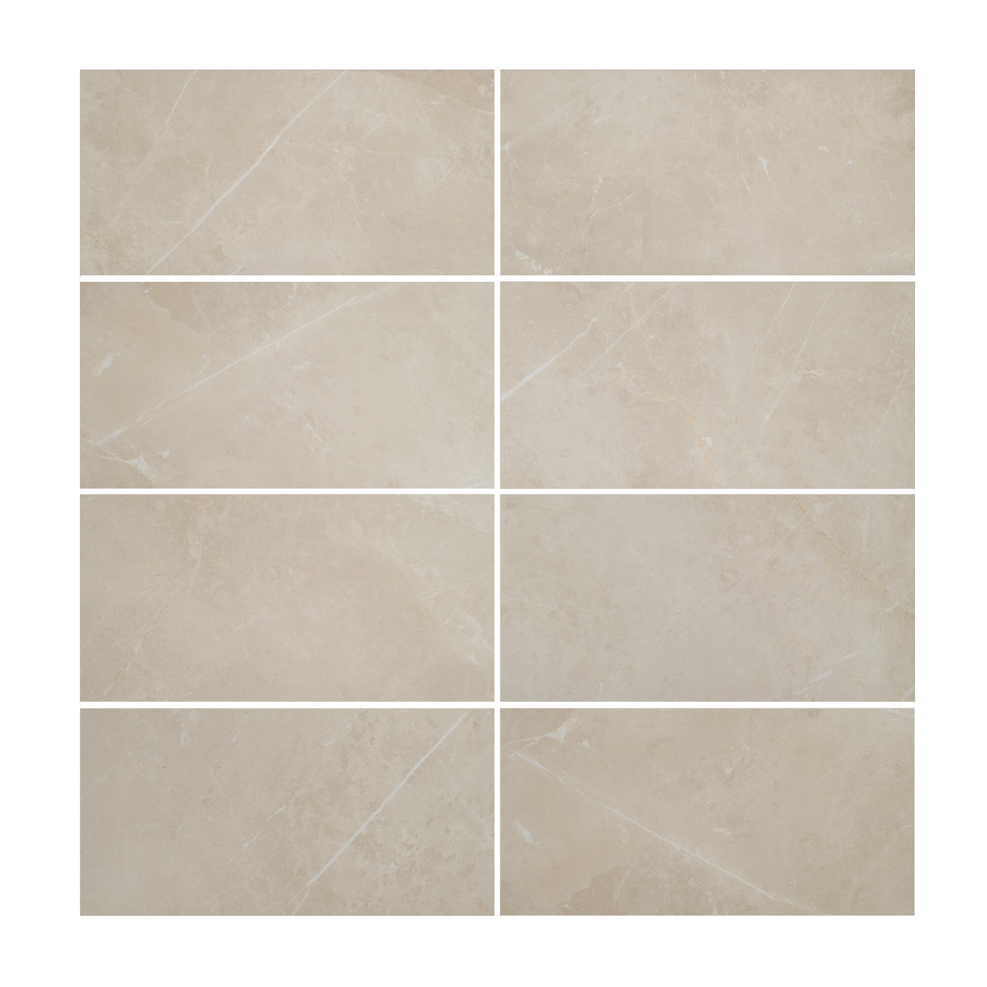 Carrelage mur intérieur effet marbre beige Rialto l.30 x L.60 cm - 2