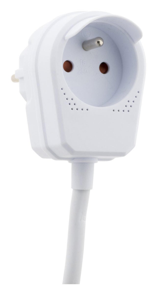 Rallonge multiprise confort bloc de prises rotatif 6x2P+T cordon 3G 1