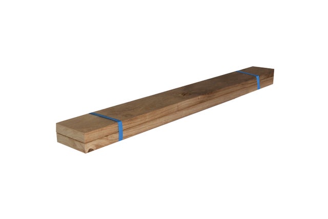 Lot de 2 planches chêne raboté, Ep.2 cm x l.10 cm x L.1 m