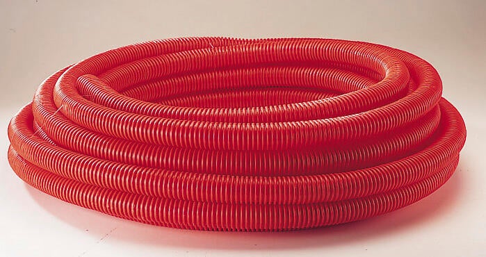 Gaine Rouge ATF Avec Manchon - Diamètre 50 Mm - Longueur 25 M - Pour Câbles, Protection Et Organisation