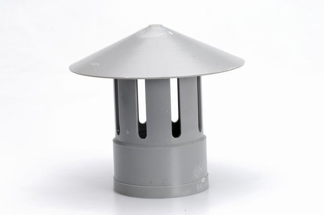 Chapeau de ventilation femelle pvc gris GIRPI, Diam.110 mm