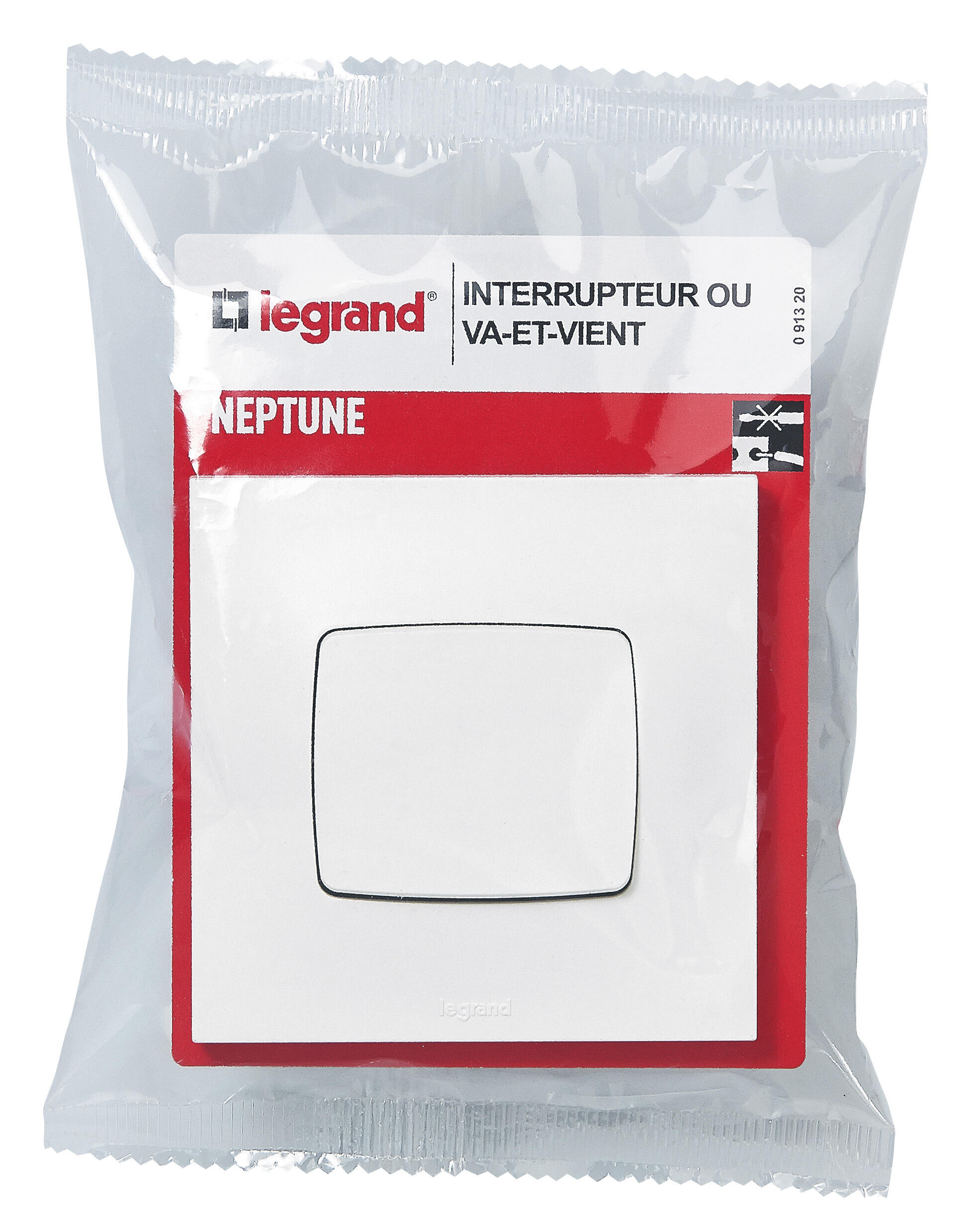 Interrupteur va-et-vient Neptune,LEGRAND blanc - 5