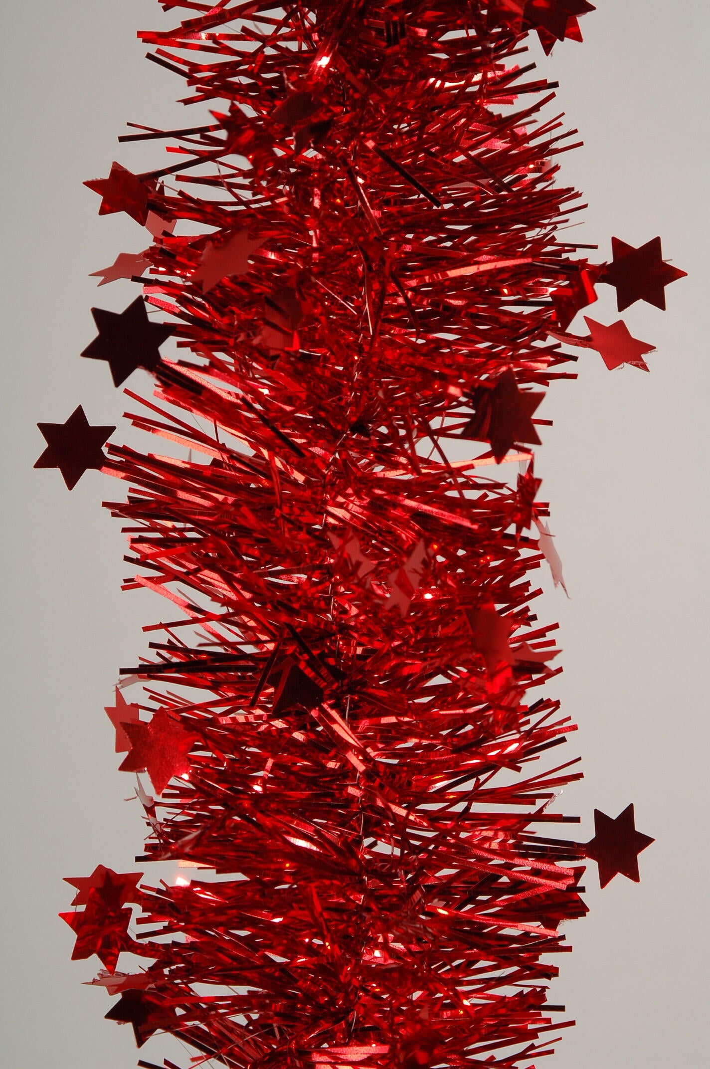 Fita de Natal brilhante estrelas 270 cm vermelho - 2