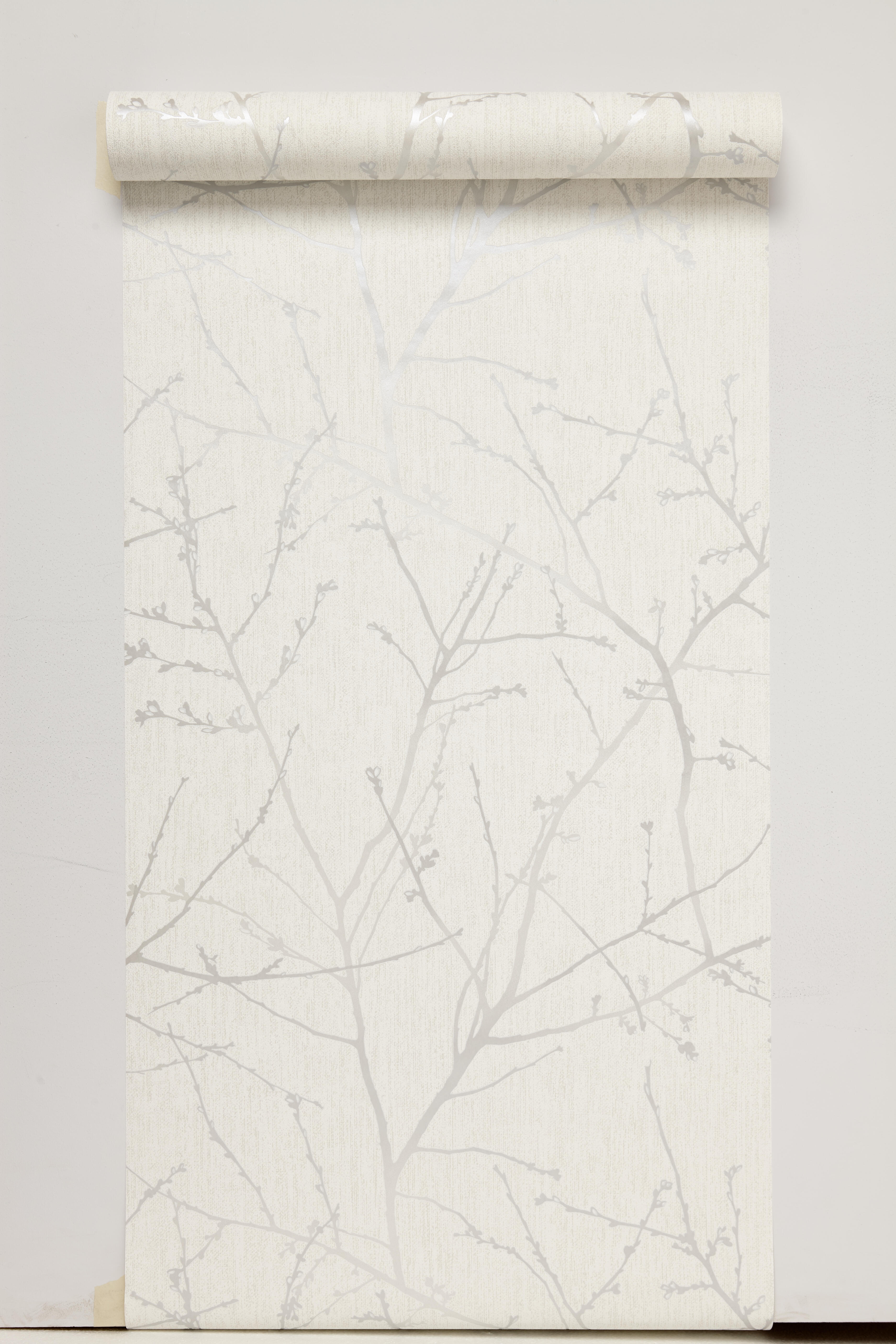 Papier peint vinyle sur intissé Innoncence blanc - 7
