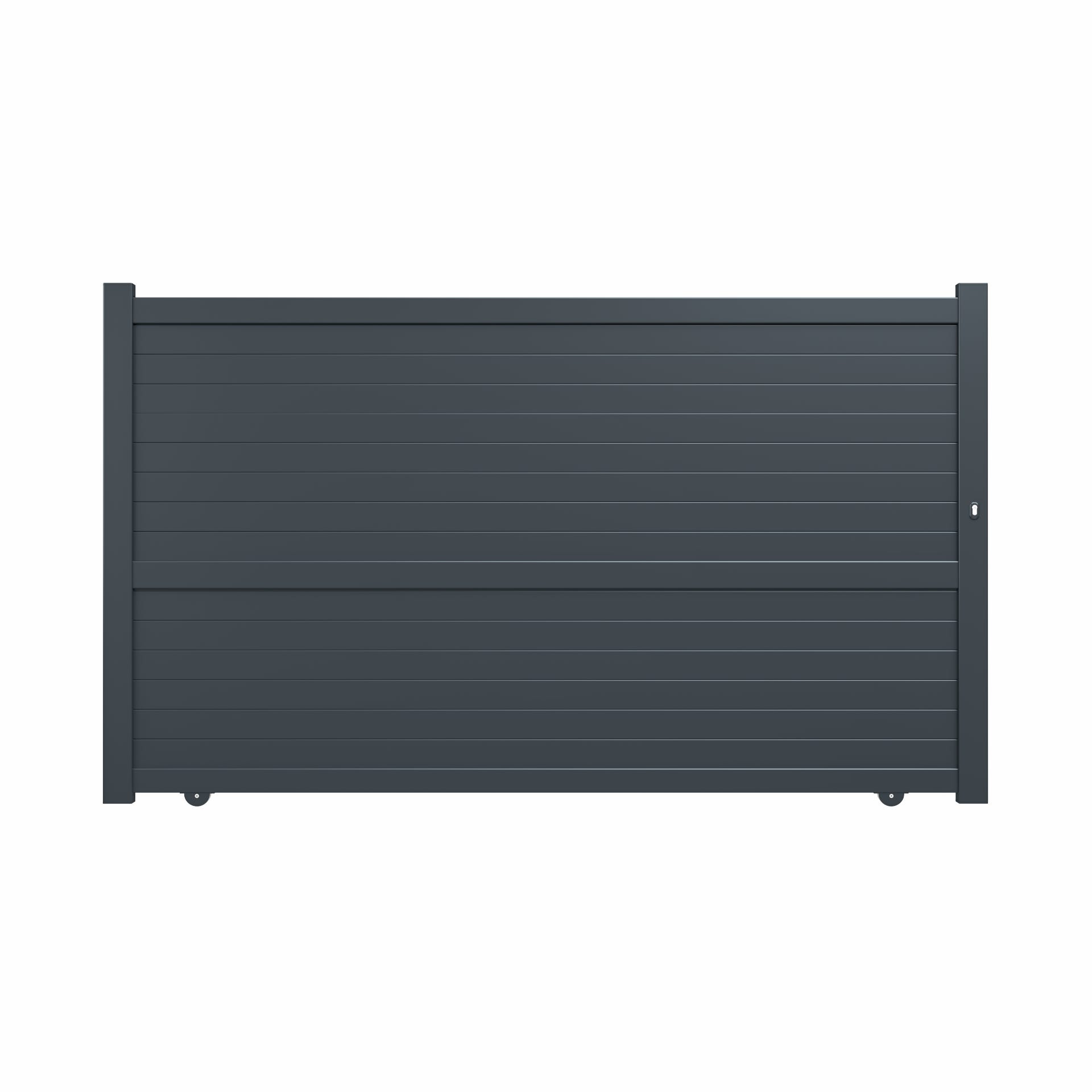Portail Coulissant Aluminium Lima Anthracite GARDENGATE L 350 X H 180 portail-coulissant-aluminium-lima-anthracite-gardengate-l-350-x-h-180