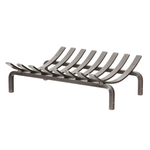 Chenets acier LE MARQUIER Porte-buches zen, l.50 cm x H.15 cm
