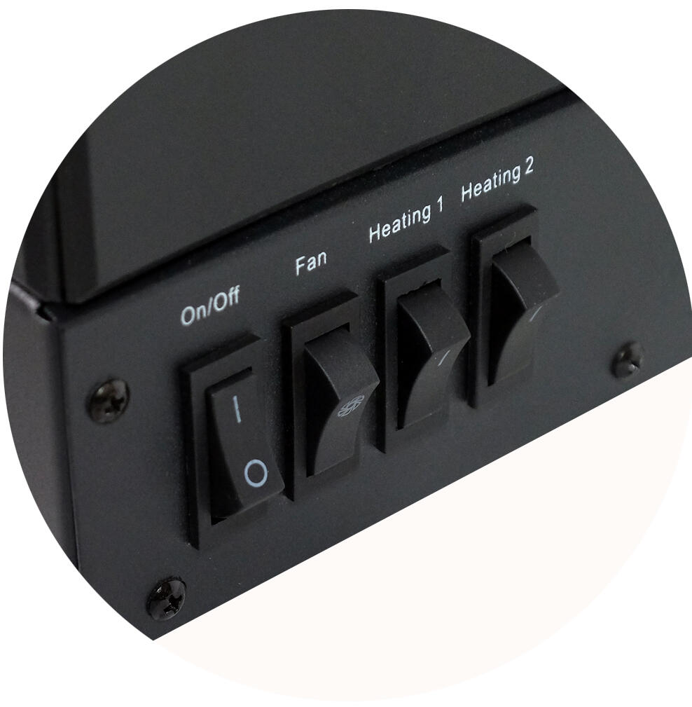 Foyer à bûches électrique effet flammes XL - 2