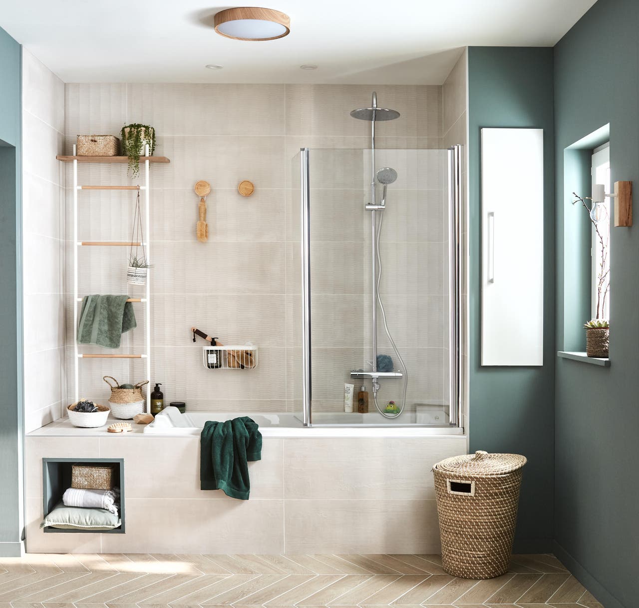 Diapositive Une salle de bains naturelle