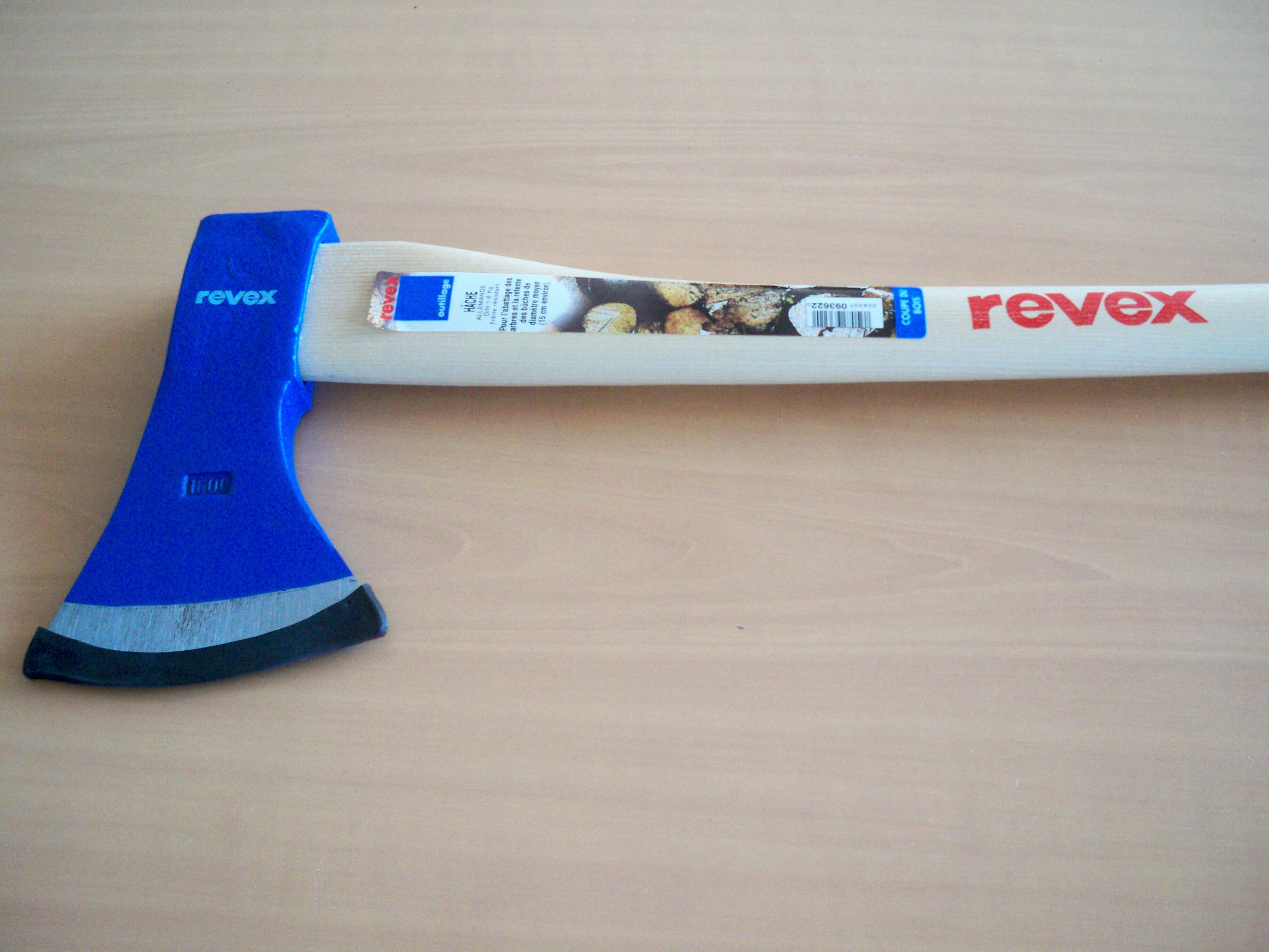 Hache allemande REVEX manche en bois 1.6 kg - 9