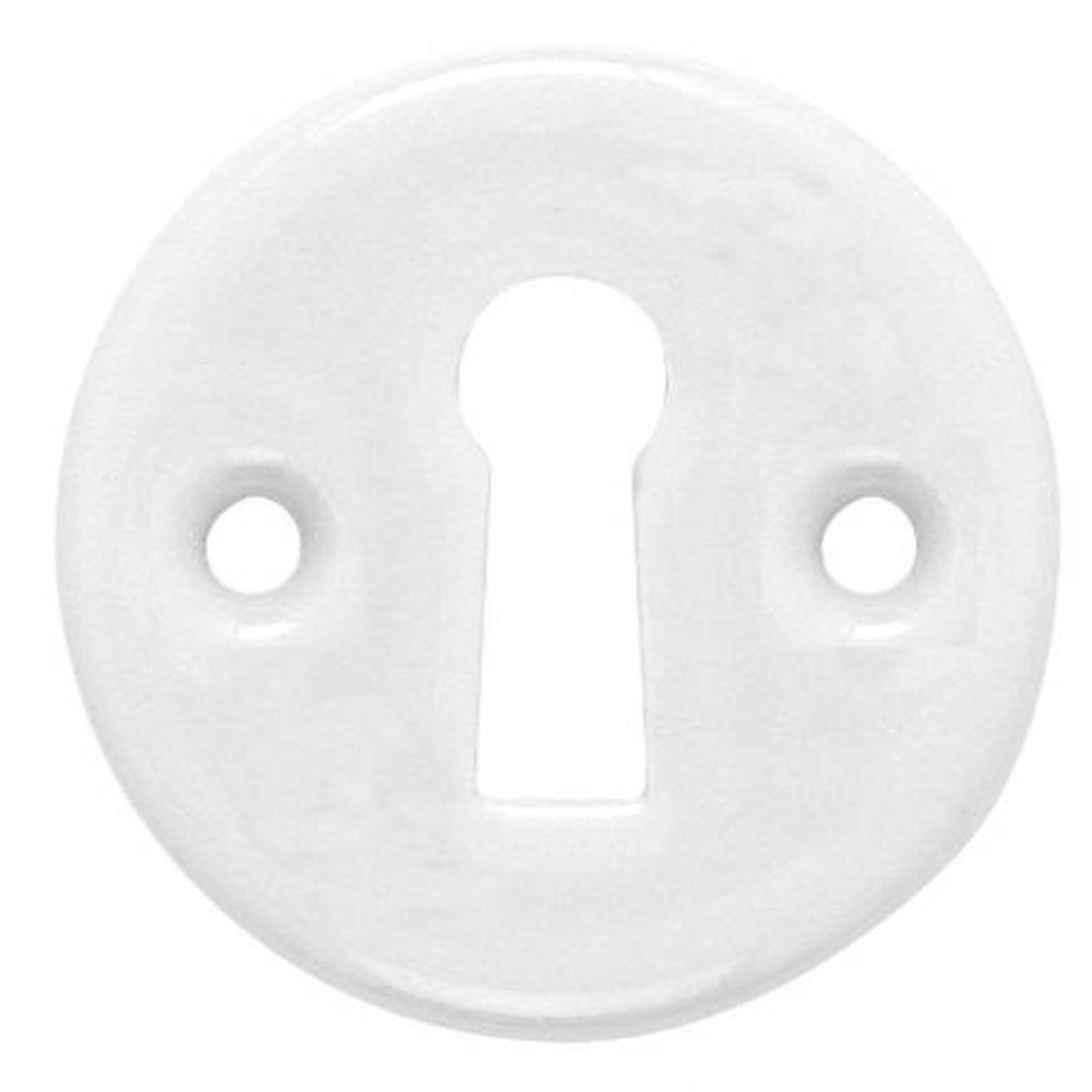 2 rosaces MERIGOUS trou de clé, porcelaine de limoges D5 - 2