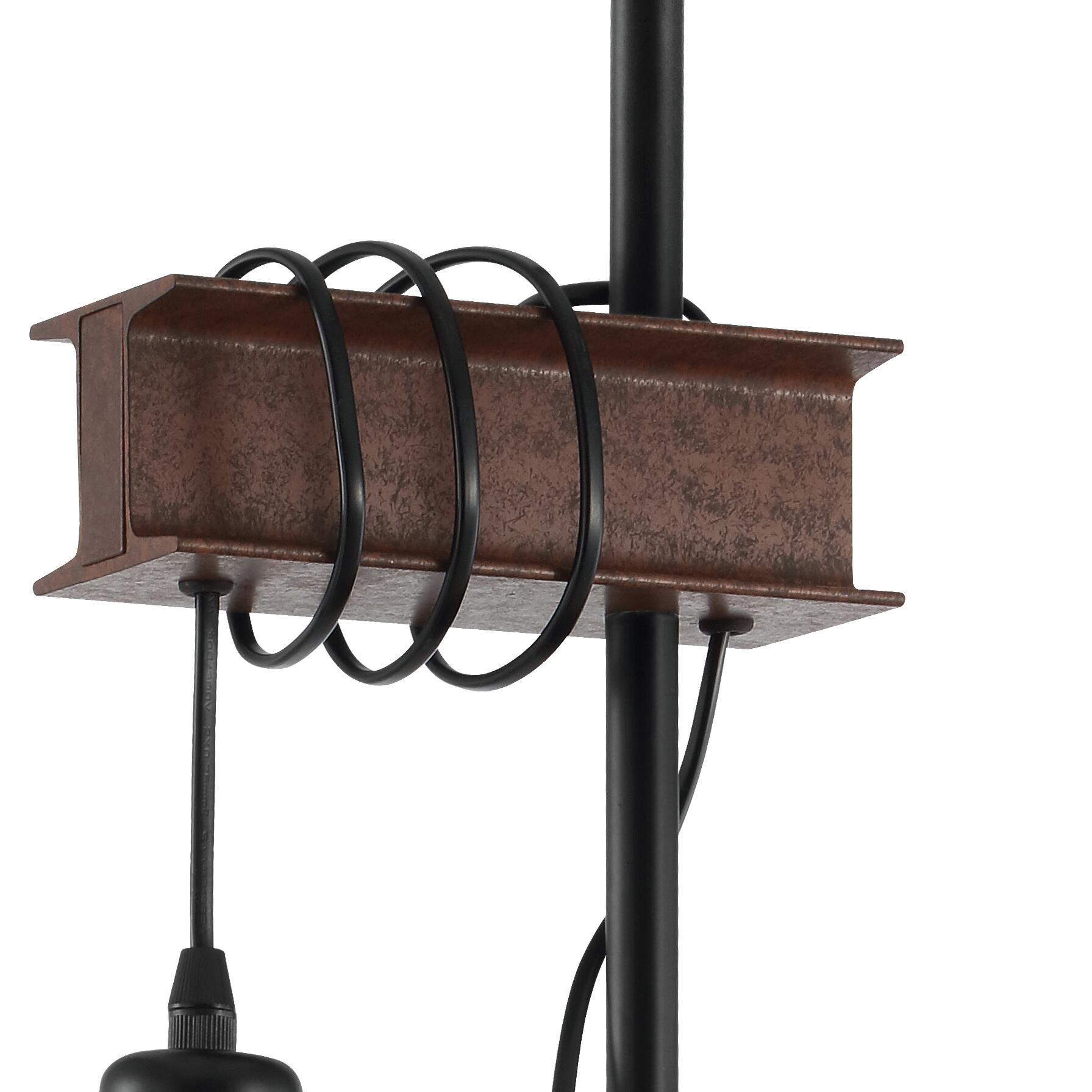 Lampadaire Medbourne, acier, noir,  H.170 cm, E27 - 7