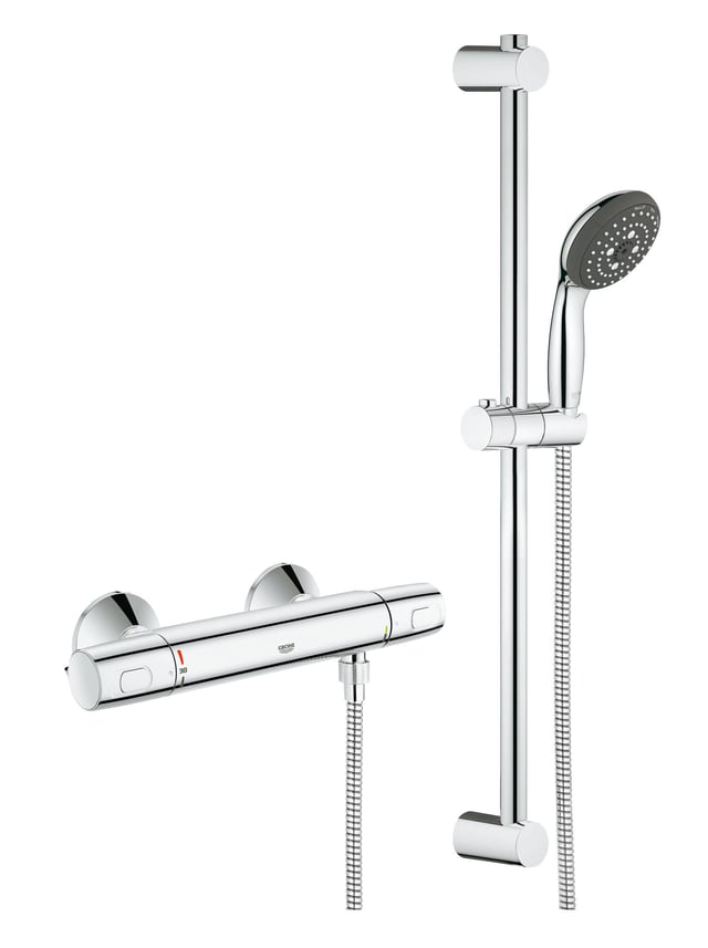 Ensemble de douche avec mitigeur thermostatique GROHE Precision trend v2