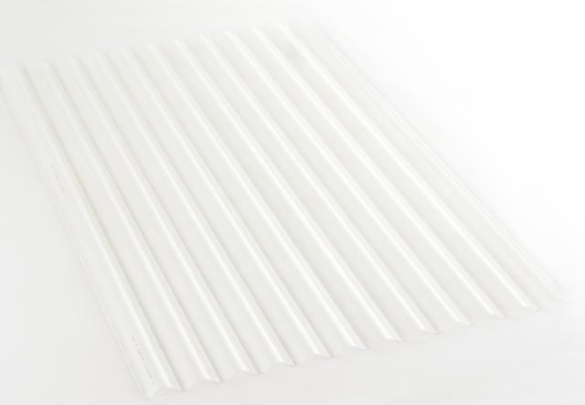 Plaque de couverture, ondulé , transparent, l.90 x L.200 cm, H.18 mm, Ep.0.8 mm