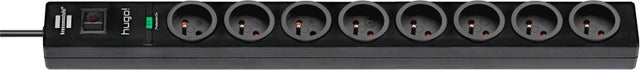 Multiprise parasurtenseur 8 prises, noir, BRENNENSTUHL