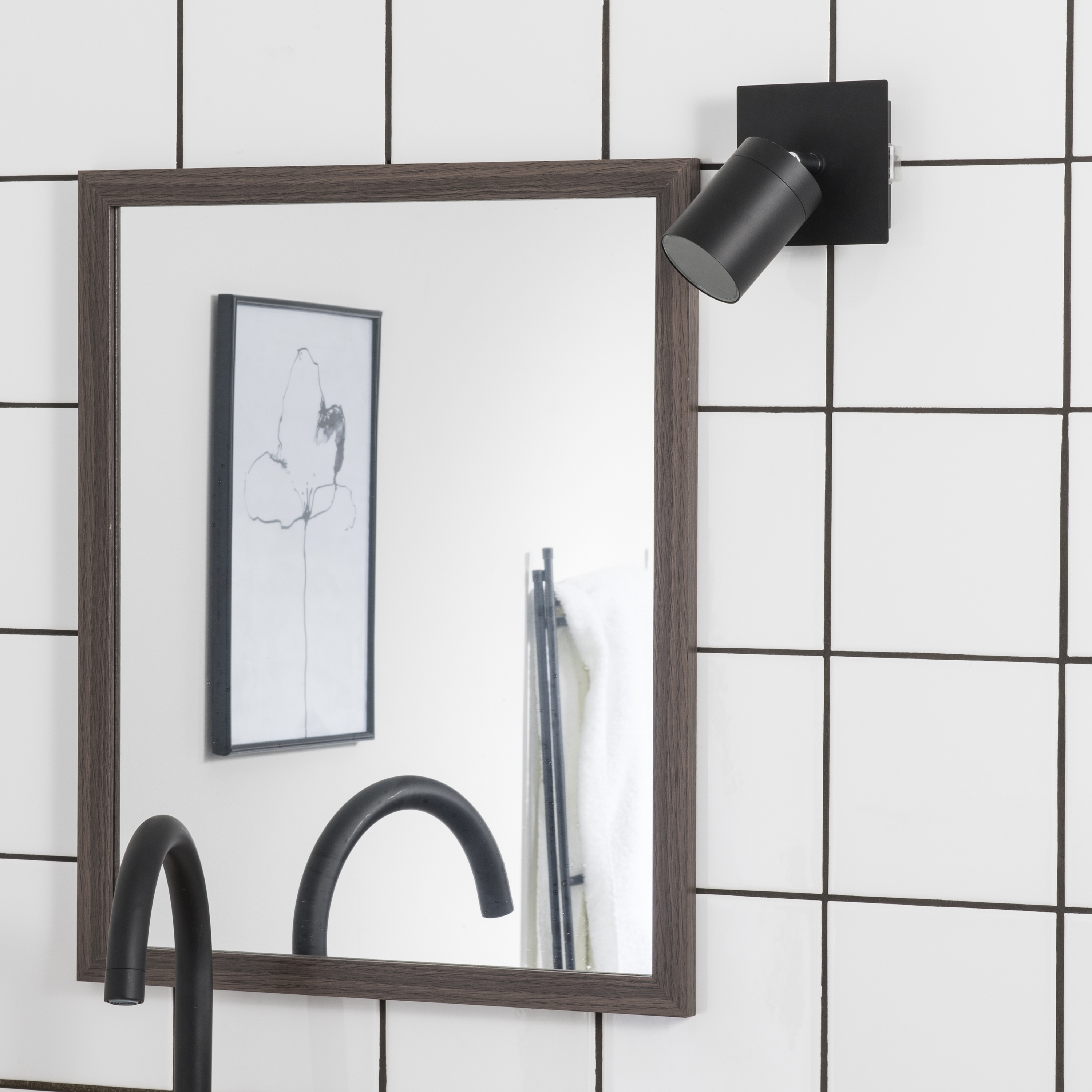 Spot salle de bain Mati GU10, noir Inspire - 2