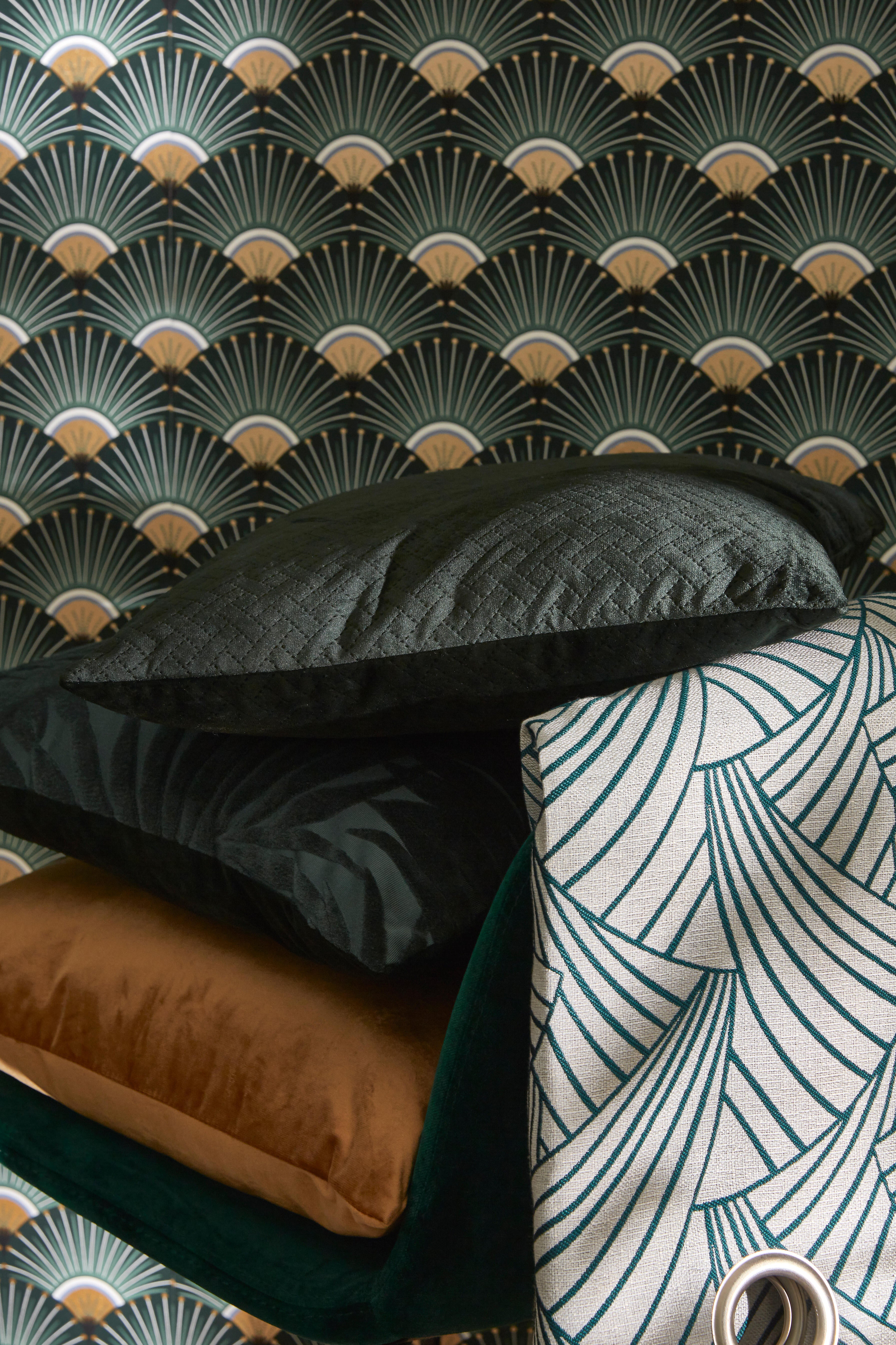 Rideau tamisant, Ardeco, vert H.250 x l.135 cm - 9