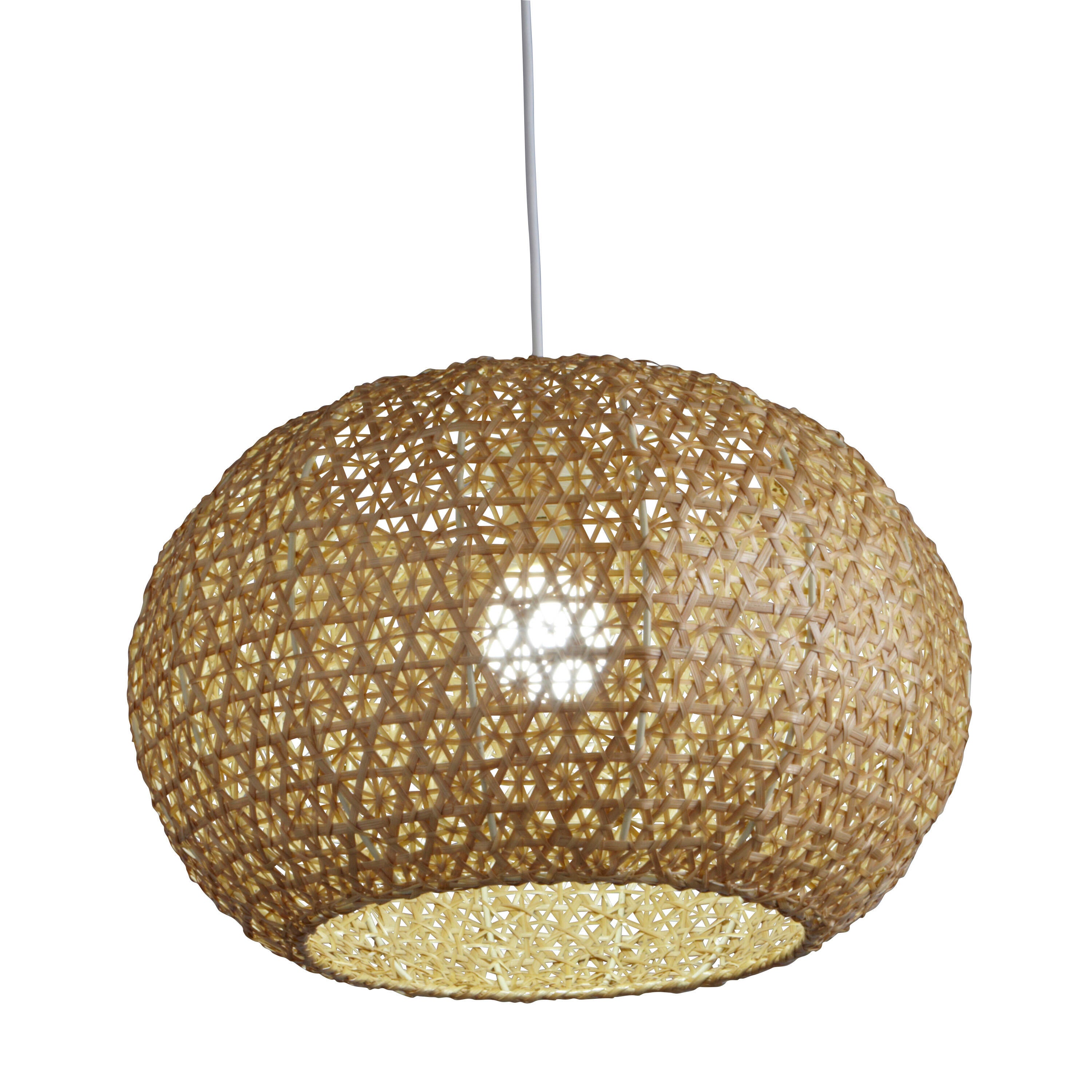 Lustre Hana, acier, beige, Diam.40 cm INSPIRE, E27 - 5