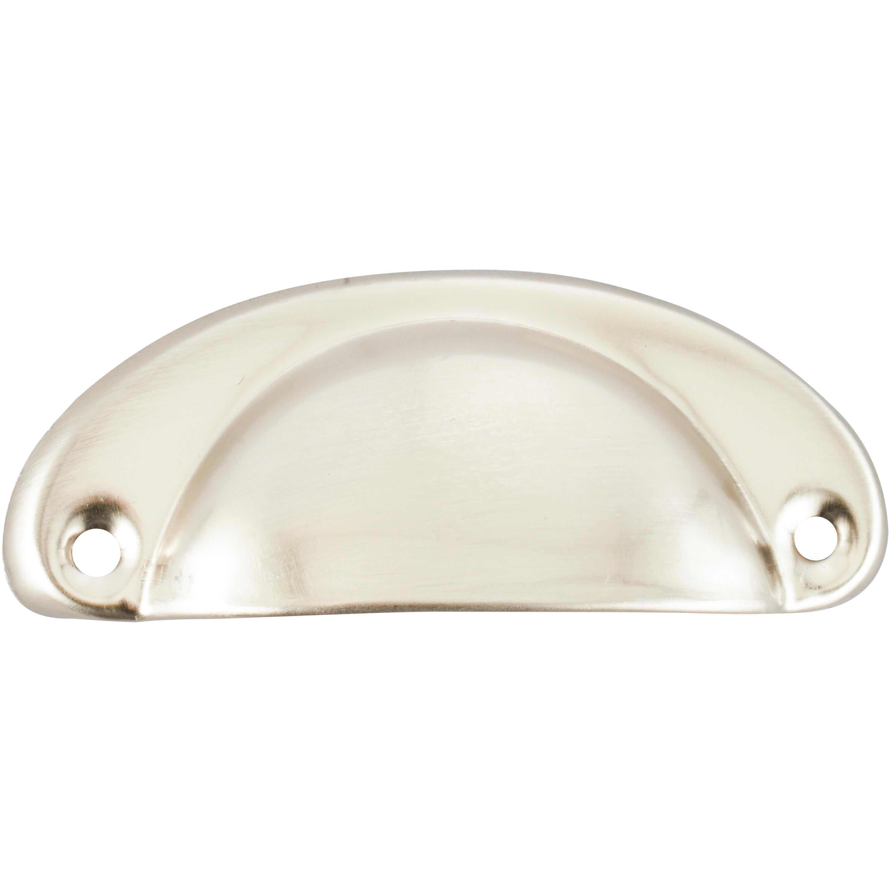 Poignée de meuble Coquille, acier gris nickelé, entraxe 64 mm - 3