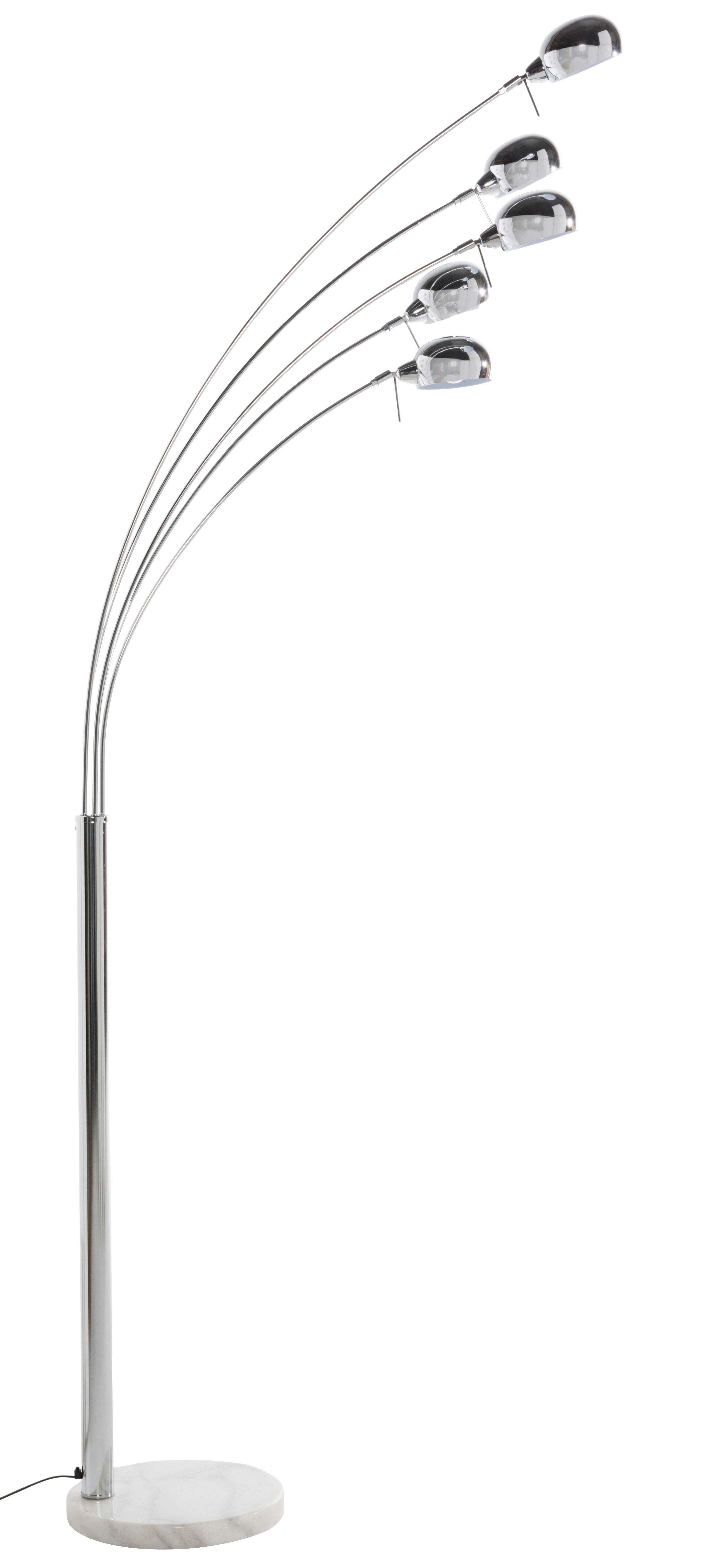 Lampadaire Kimi, acier, argent,  H.228 cm INSPIRE, E14 - 8