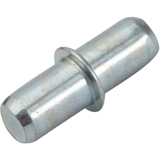 60 taquets d'étagère à enfoncer, acier gris, Diam.5 mm