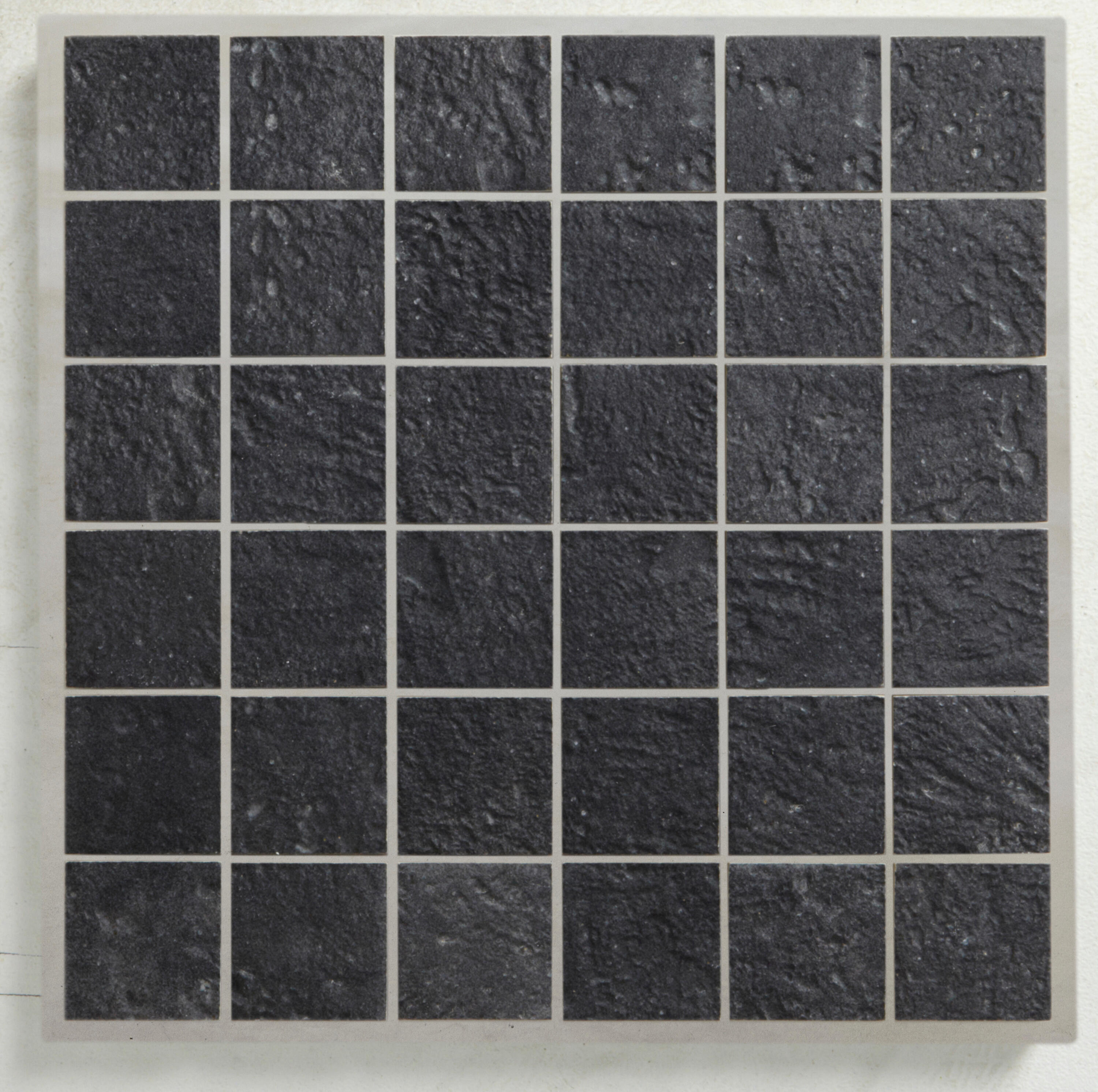 1 plaque de mosaïque Vestige grès cérame effet pierre anthracite, gris 30 x 30 c - 2