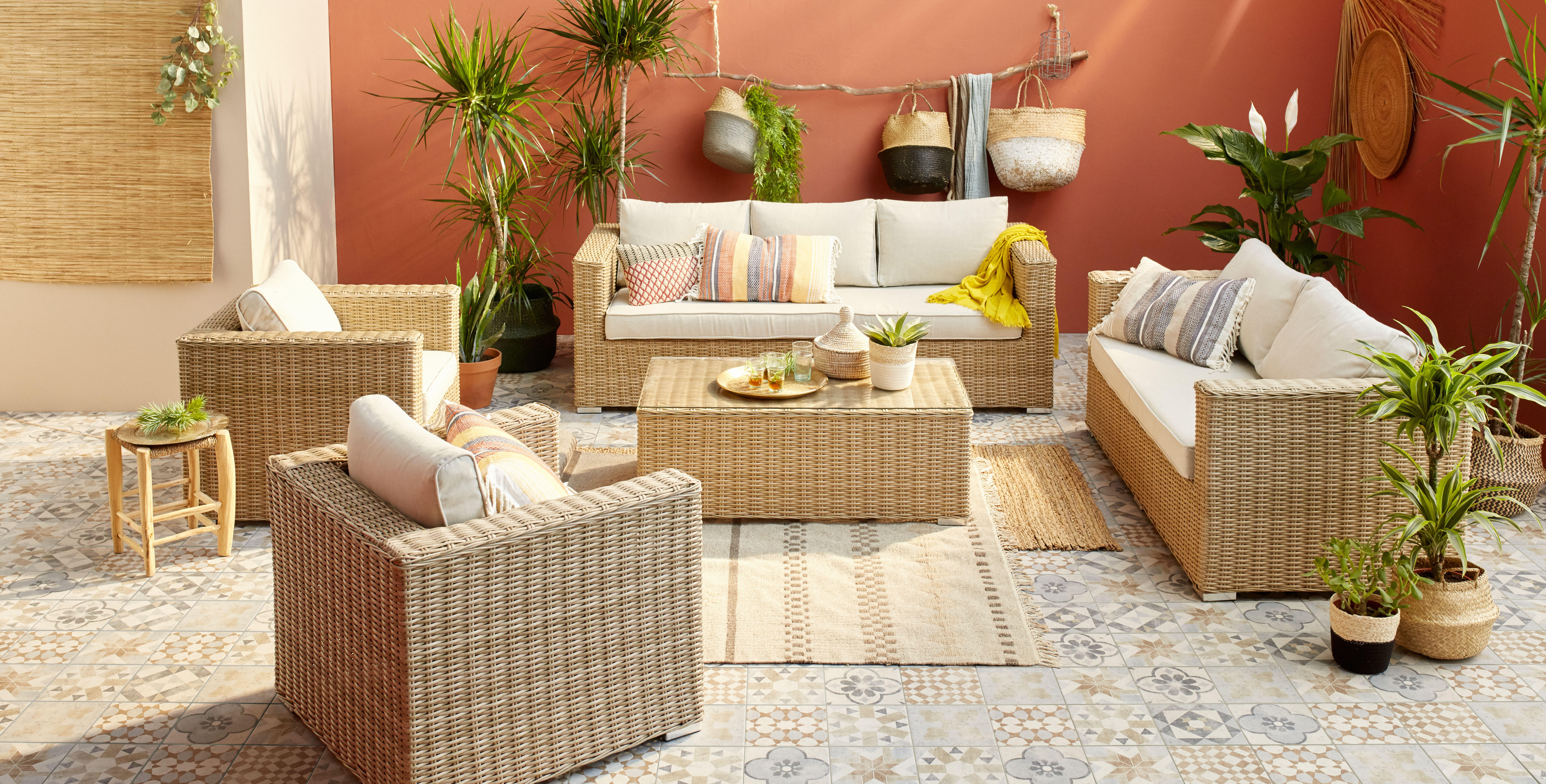 Carrelage sol extérieur effet patchwork gris/bleu Villa l.20 x L.20 cm FRASSINOR - 6