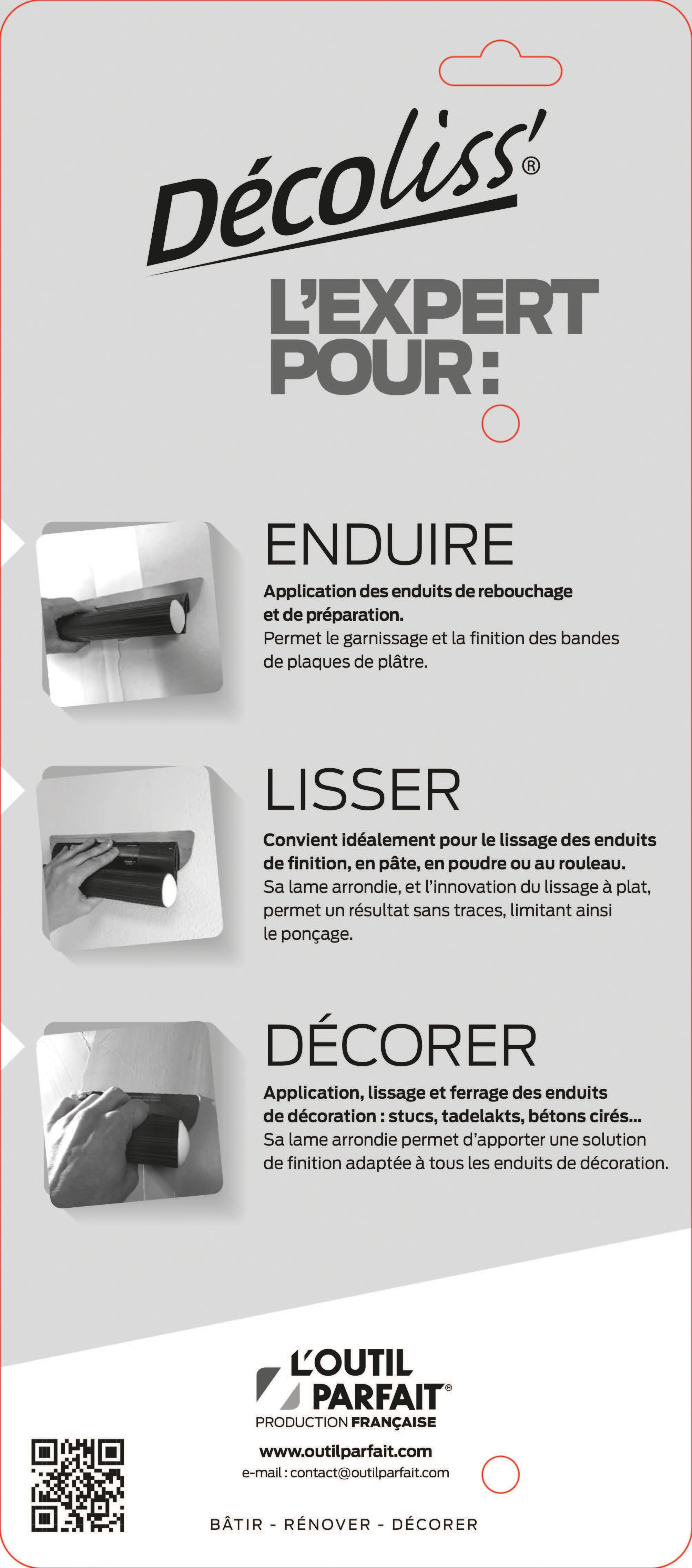 Couteau pour enduire DÉCOLISS'® 24 cm L'OUTIL PARFAIT - 7