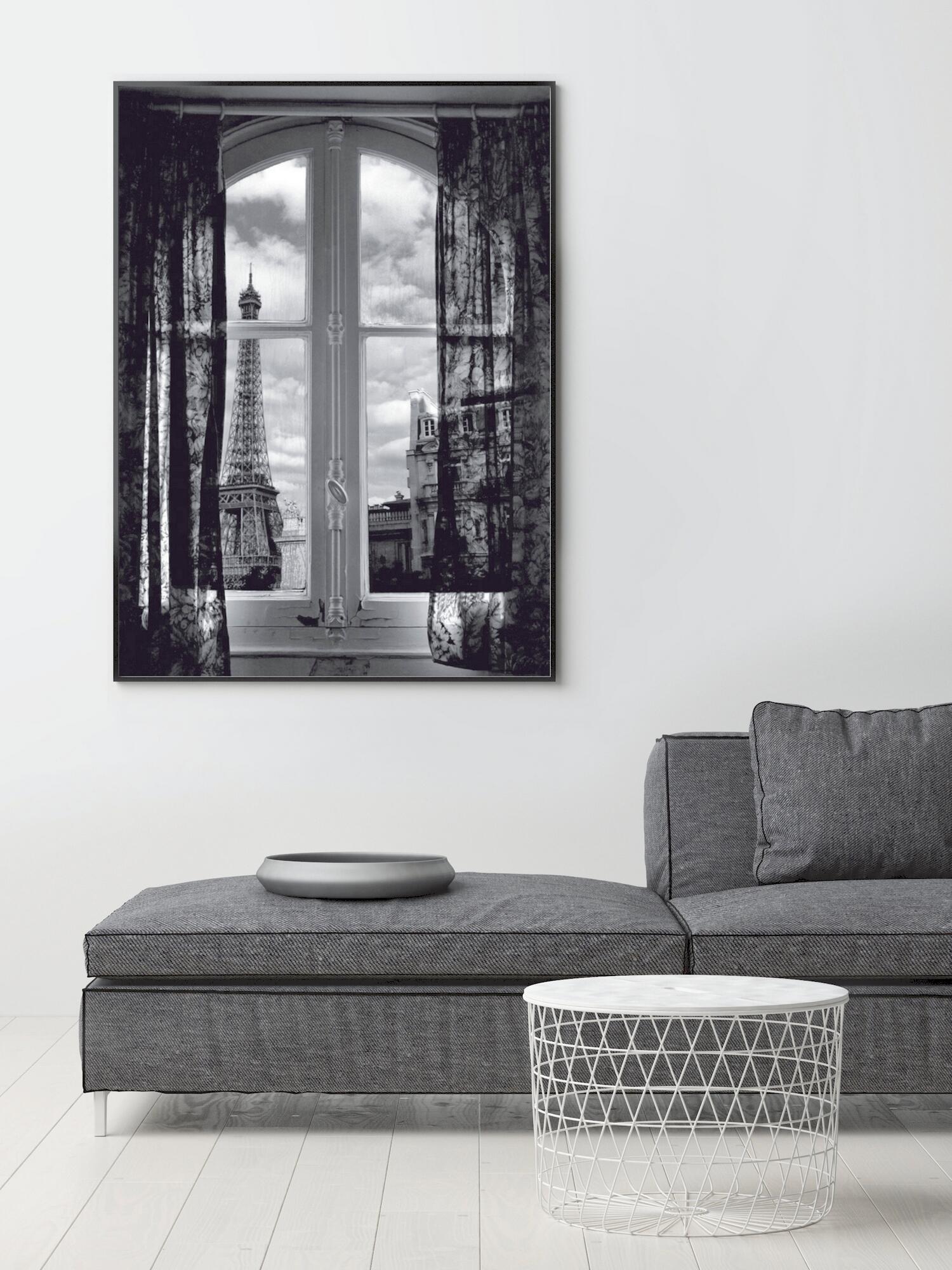 Poster Noir Et Blanc – Paris Balcon – 40x50 Cm – Décoration Murale Moderne – ARTTOR