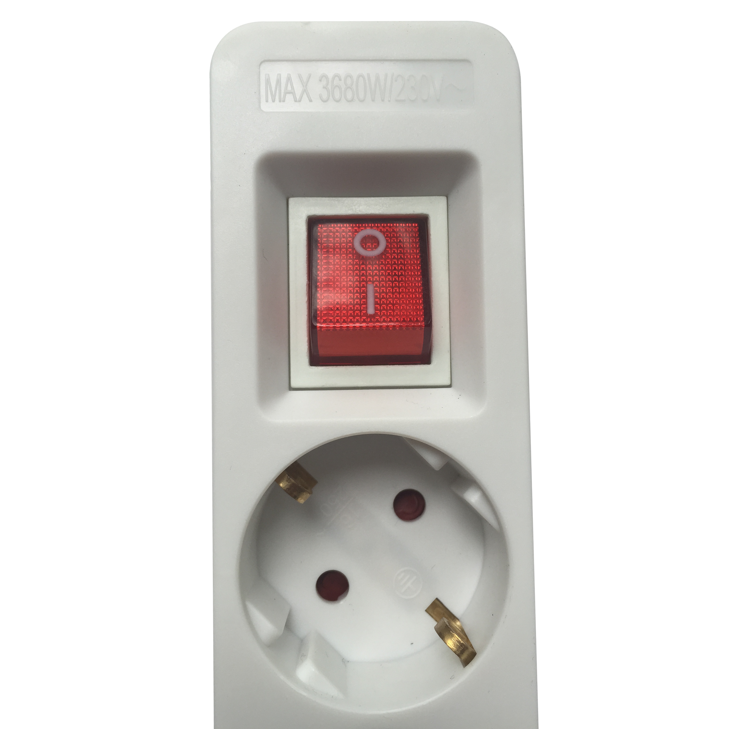 2 extensões 5 tomadas com interruptor 1.5m branco Lexman - 3