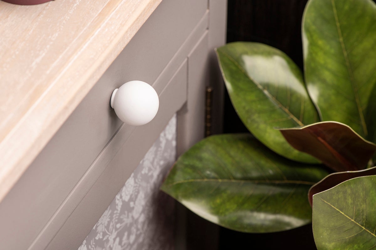 Pomolo per mobili REI 308 in abs bianco opaco  Ø 29 mm - 2