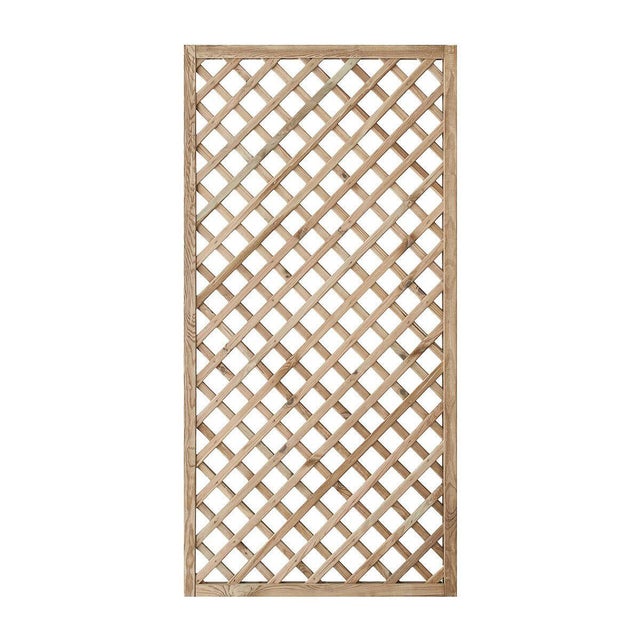 Traliccio grigliato fisso in legno pino L 90 X H 180 cm, Sp 45 mm maglia 60x60 mm STELMET
