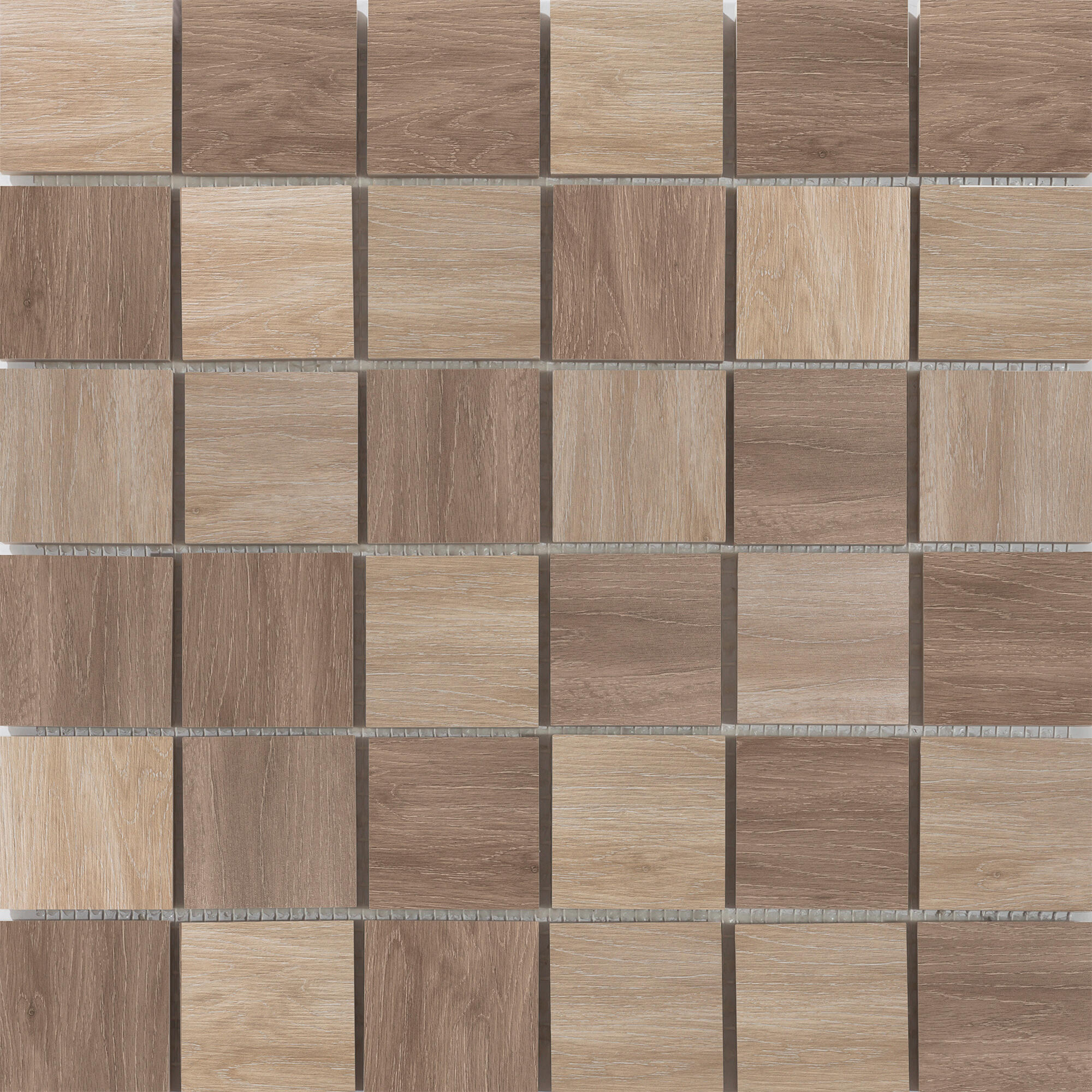 Azulejo mosaico cerámica living efecto madera beige 30x30 cm artens